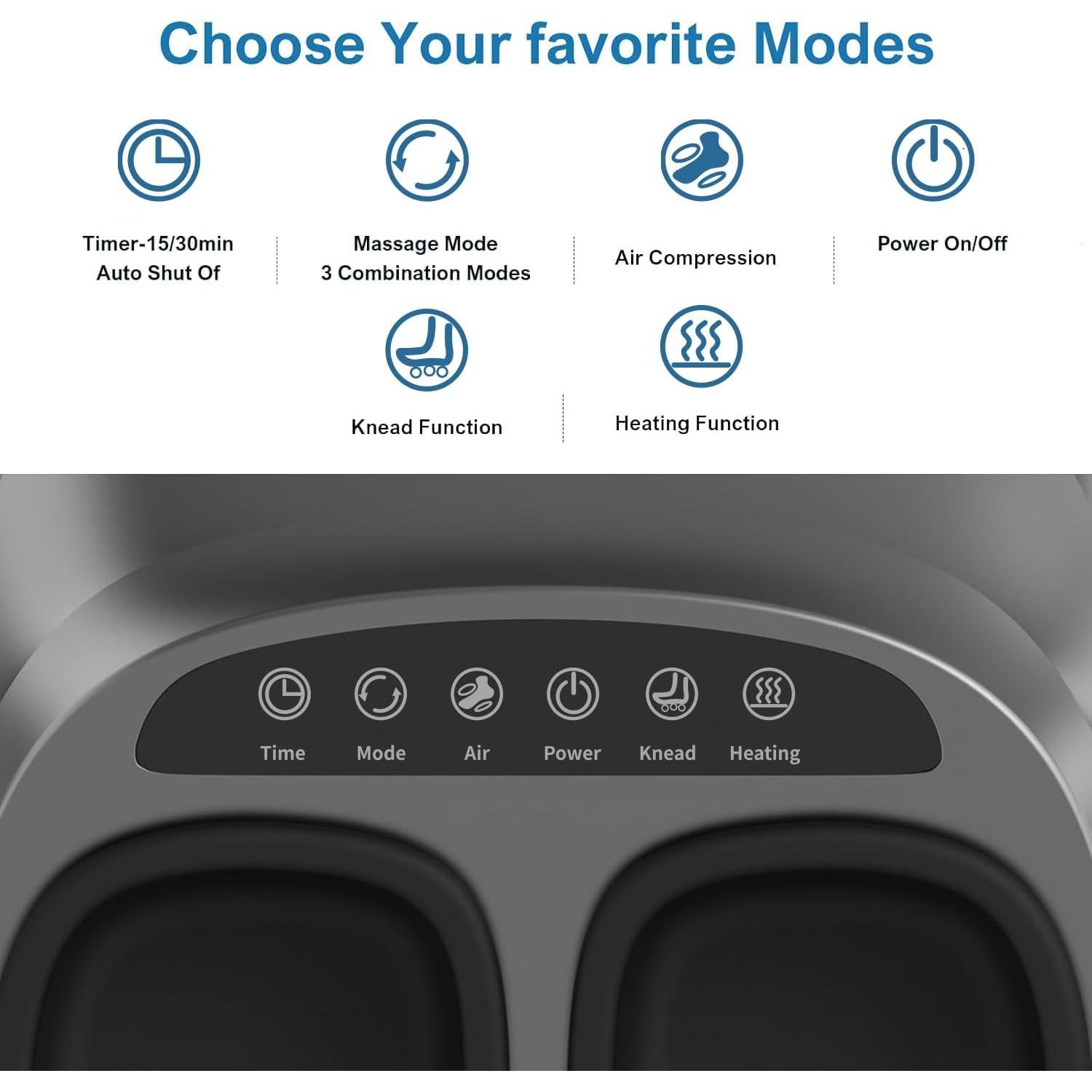 Masajeador de Pies Shiatsu WERTYI con Calor y Control Remoto