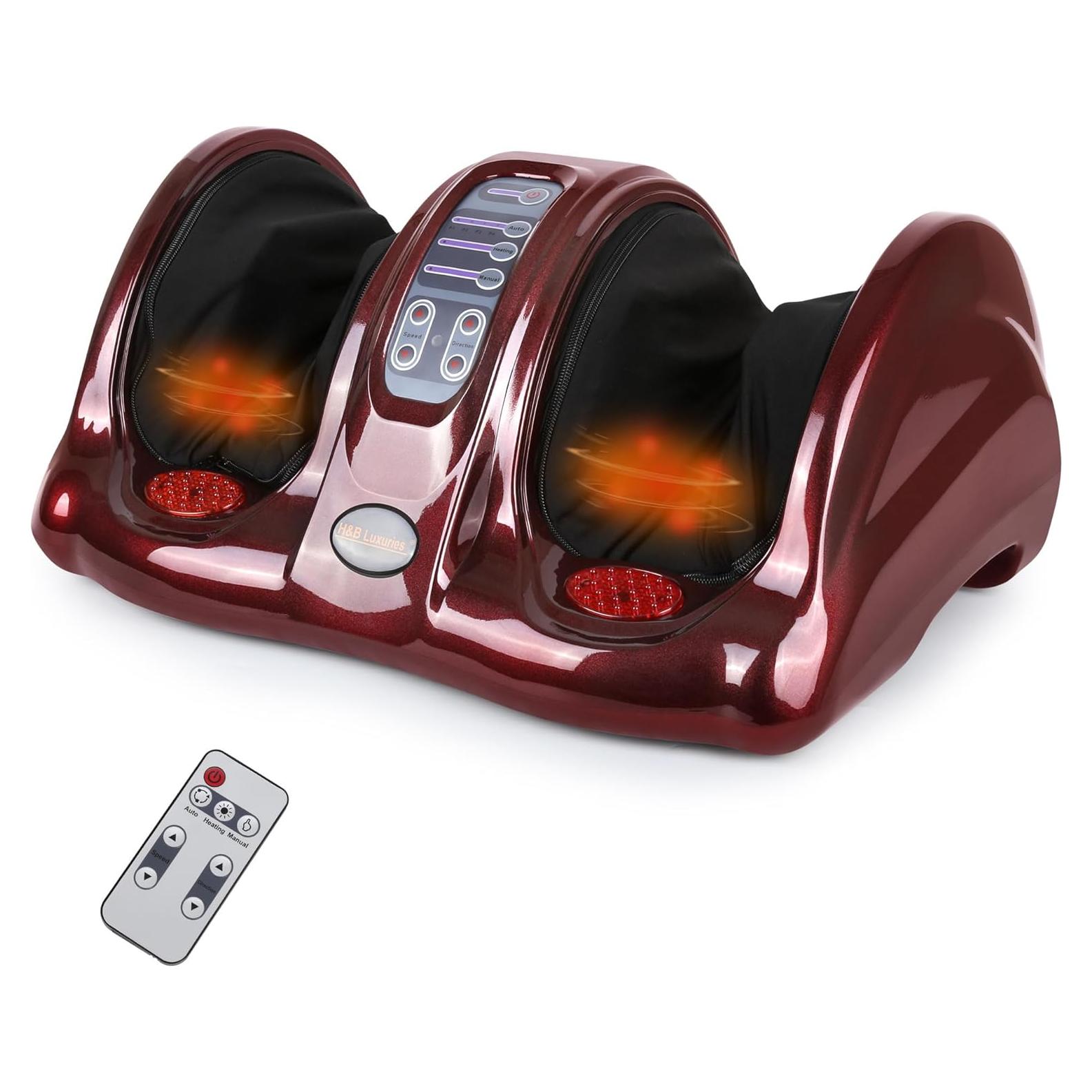 Masajeador de pies Shiatsu H&B Luxuries con calor y control remoto