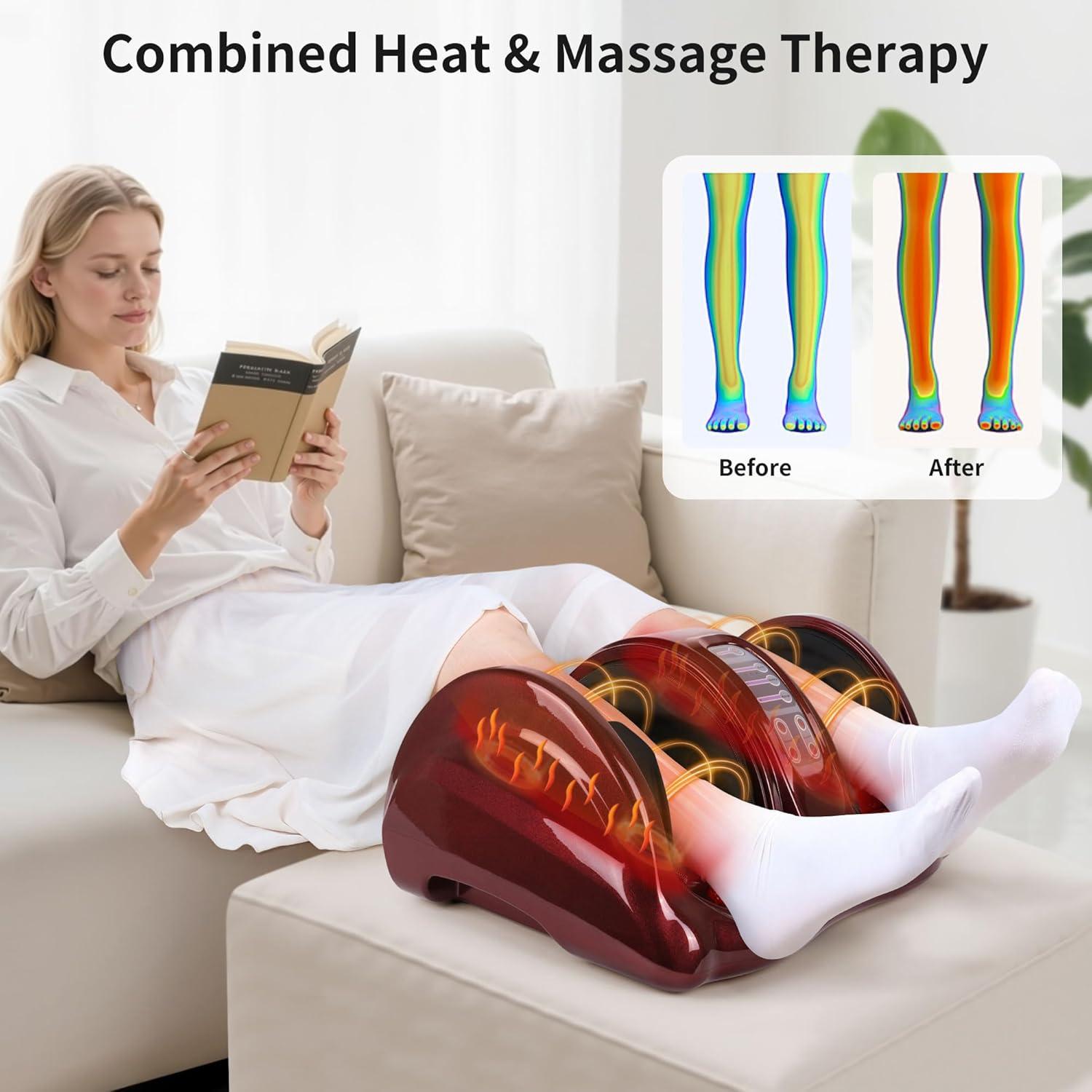 Masajeador de pies Shiatsu H&B Luxuries con calor y control remoto