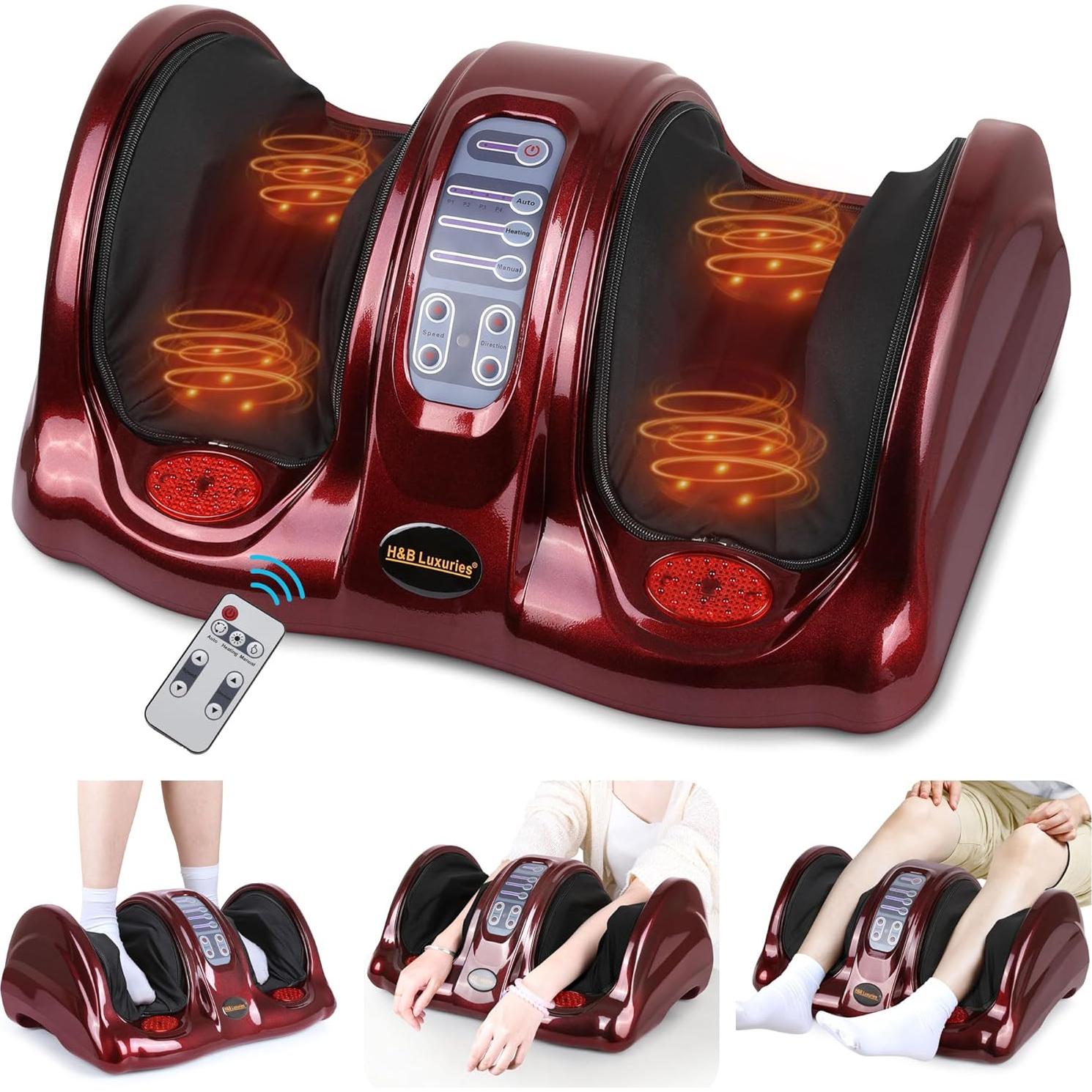 Masajeador de pies Shiatsu H&B Luxuries con calor y control remoto