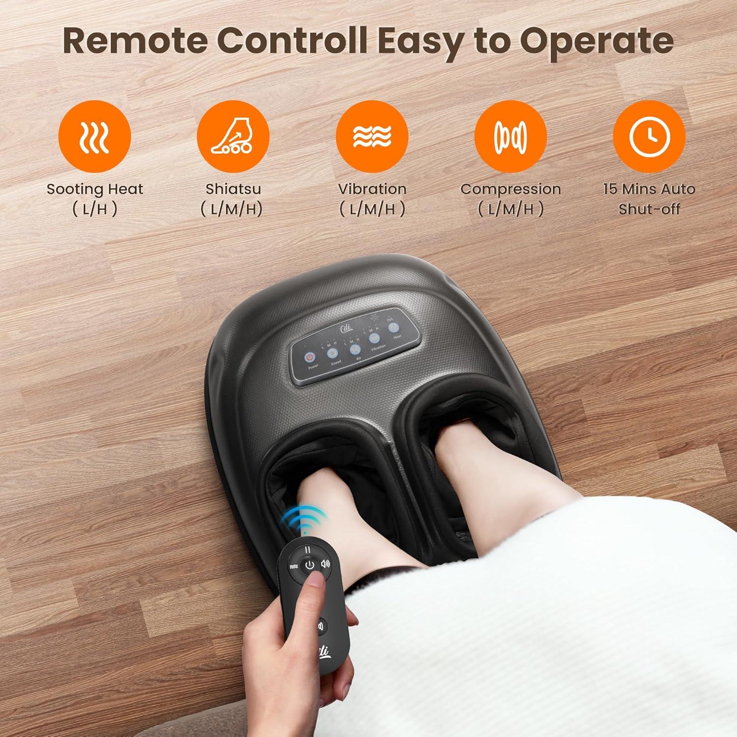 Masajeador de pies CILI CL-5225RC con calor y control remoto