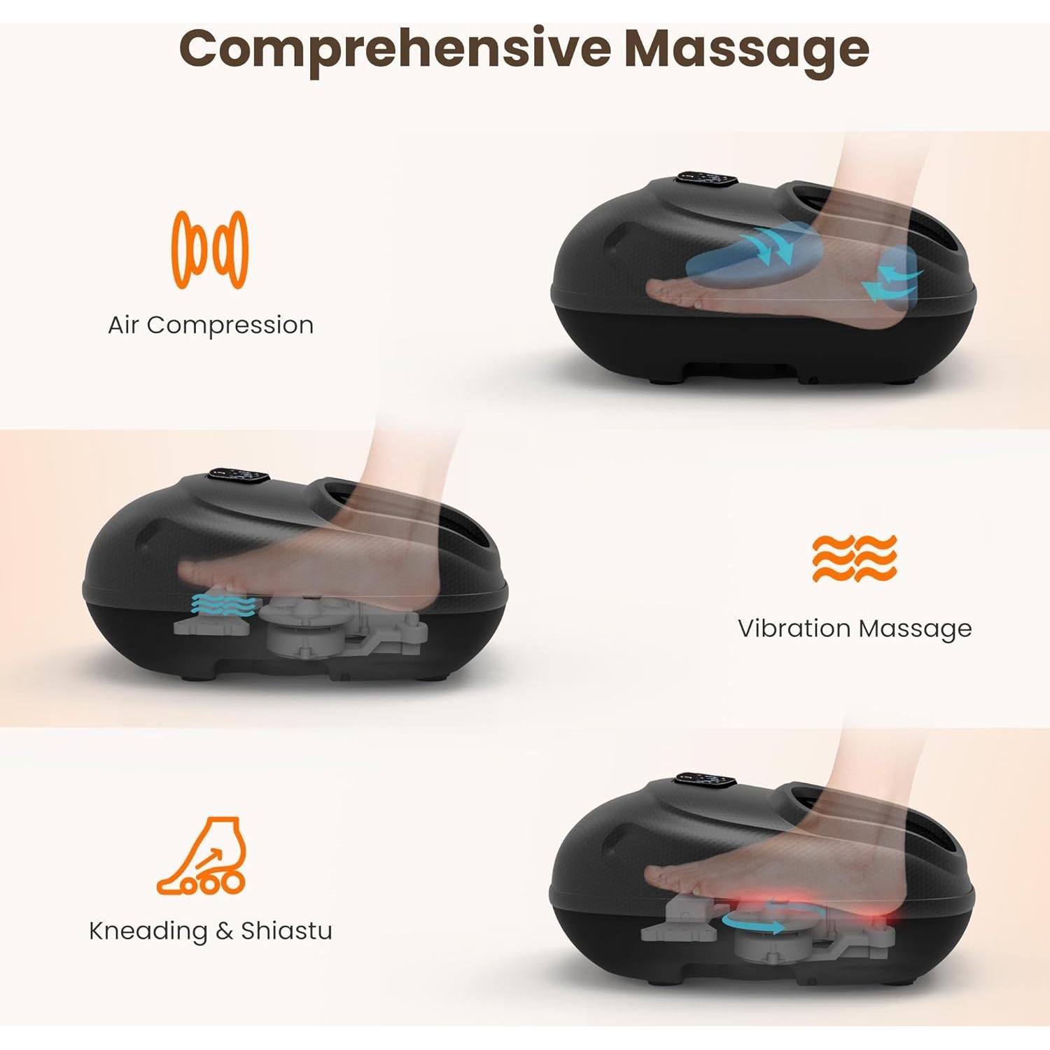 Masajeador de pies CILI CL-5225RC con calor y control remoto