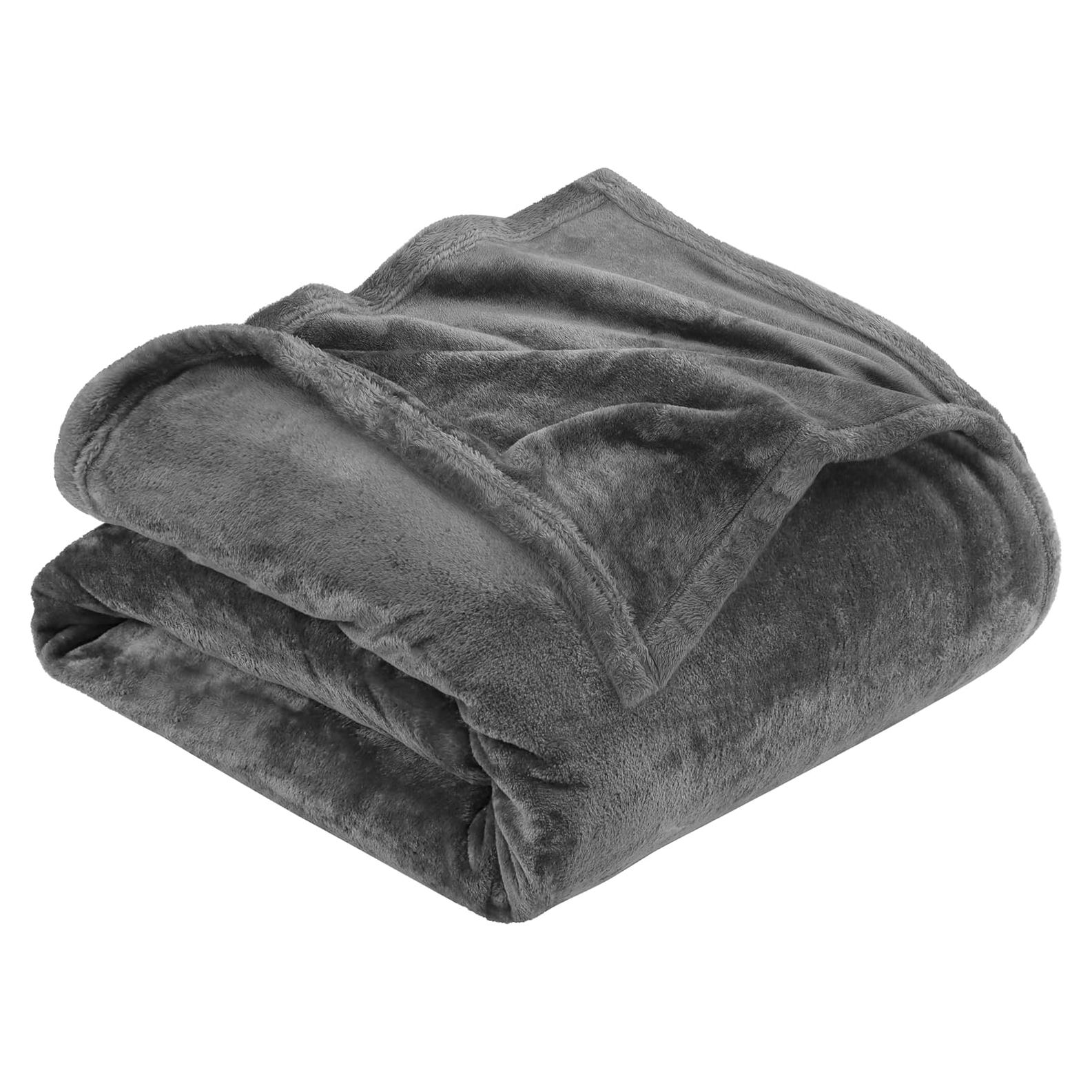 Manta de forro polar Utopia Bedding Queen 228x228 cm gris