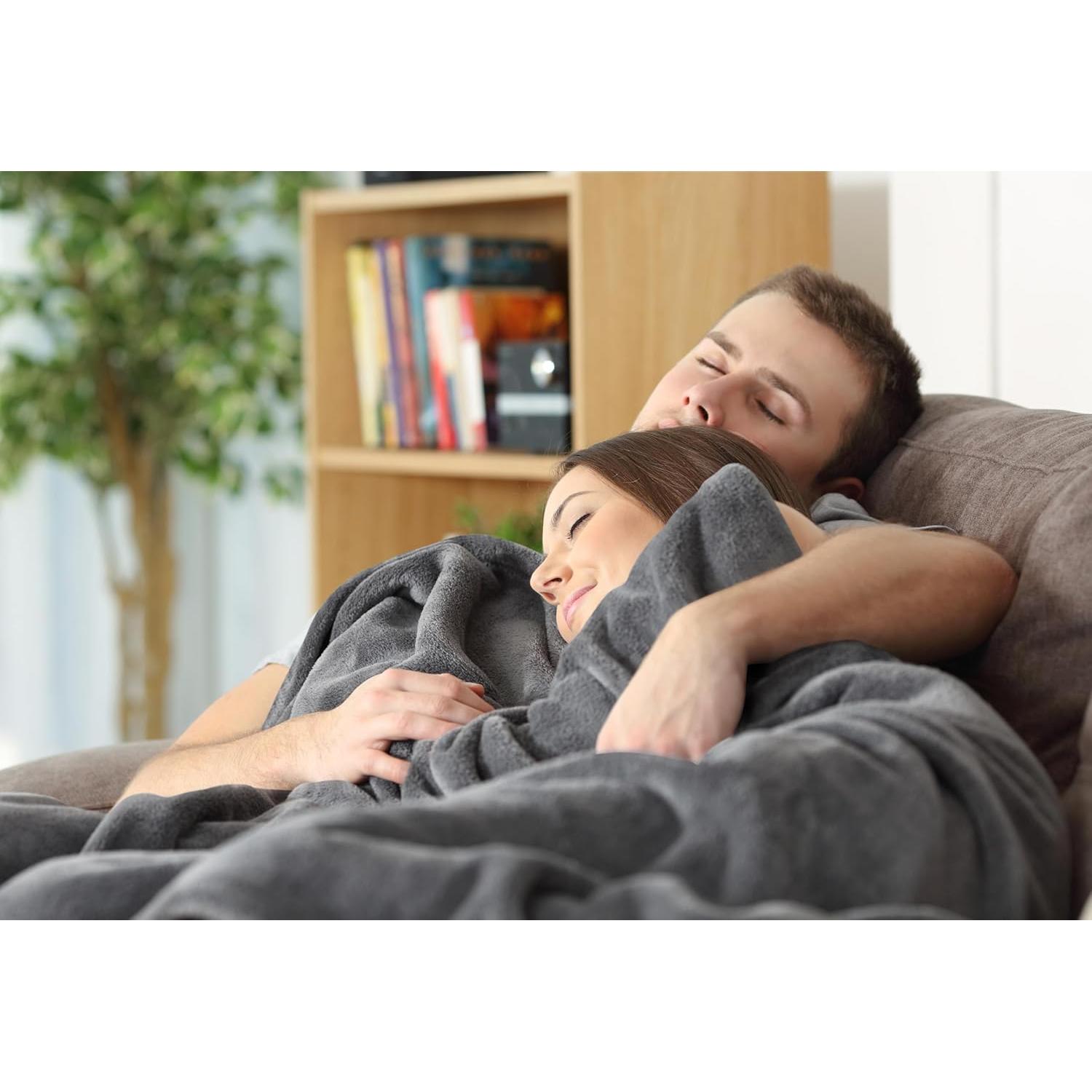 Manta de forro polar Utopia Bedding Queen 228x228 cm gris