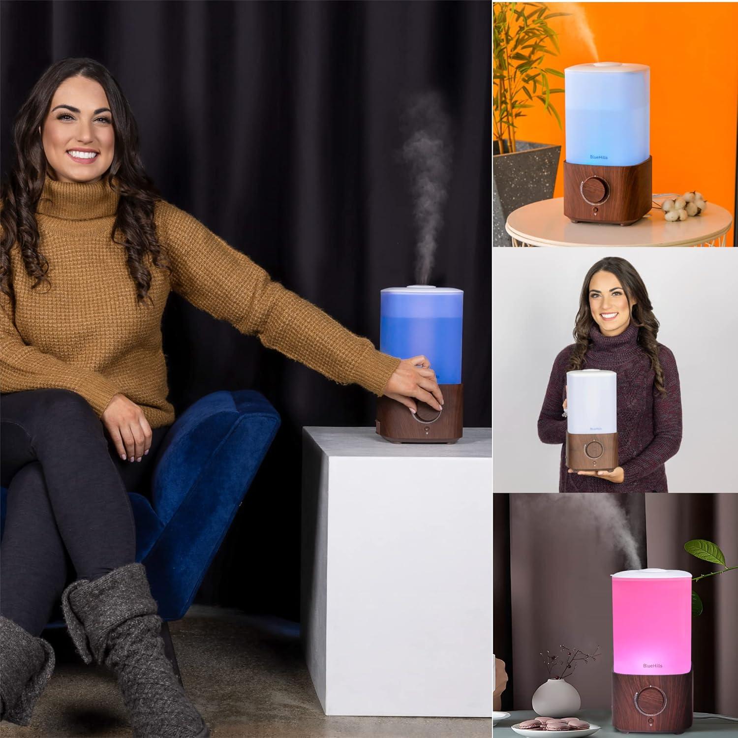 Difusor de Aceite Esencial BlueHills 2300ml con Luces LED