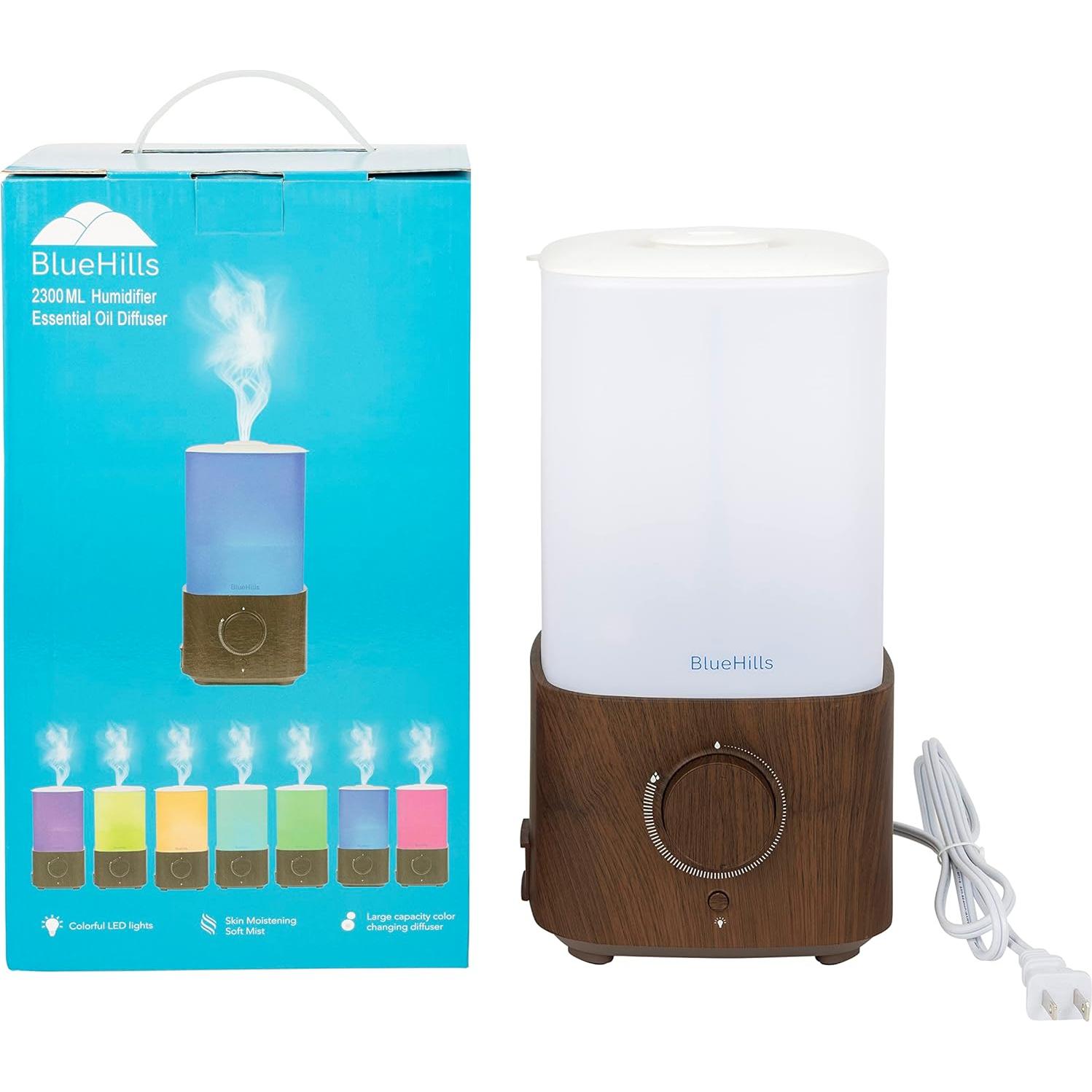 Difusor de Aceite Esencial BlueHills 2300ml con Luces LED