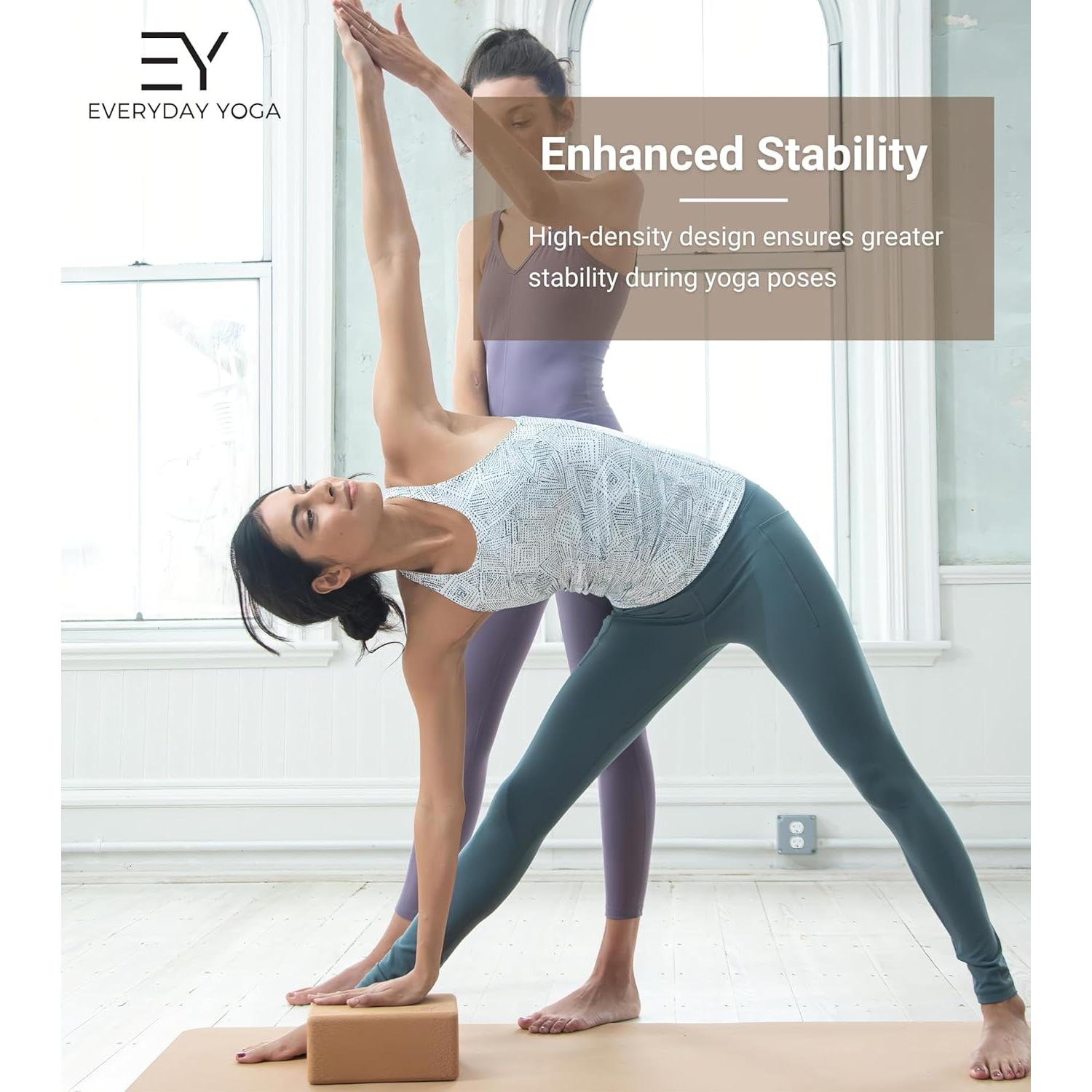 Bloque de Corcho Everyday Yoga 12.7 cm - Sostenible y Antideslizante