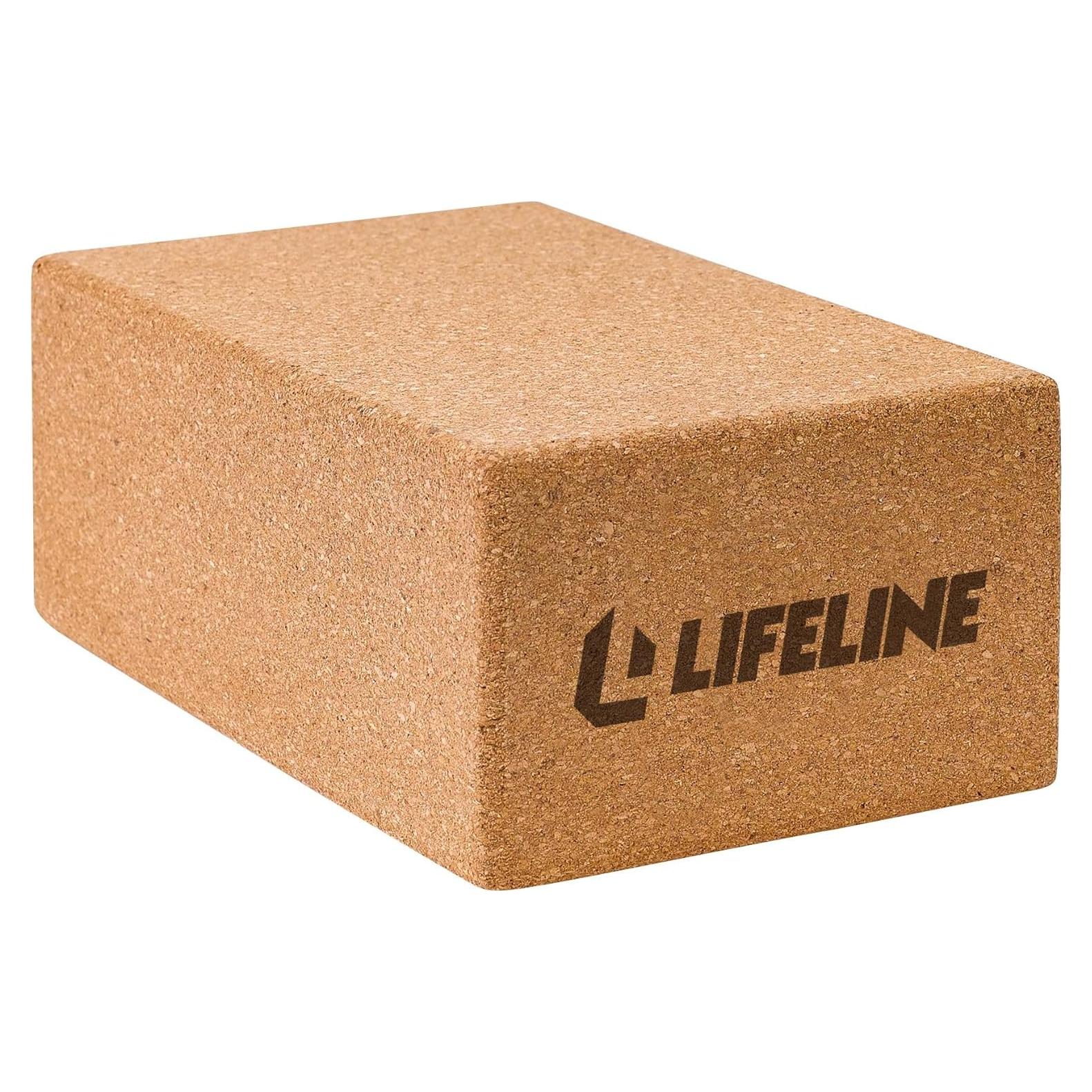 Bloque de Yoga de Corcho Lifeline - Antideslizante 22.9x14x8.9 cm