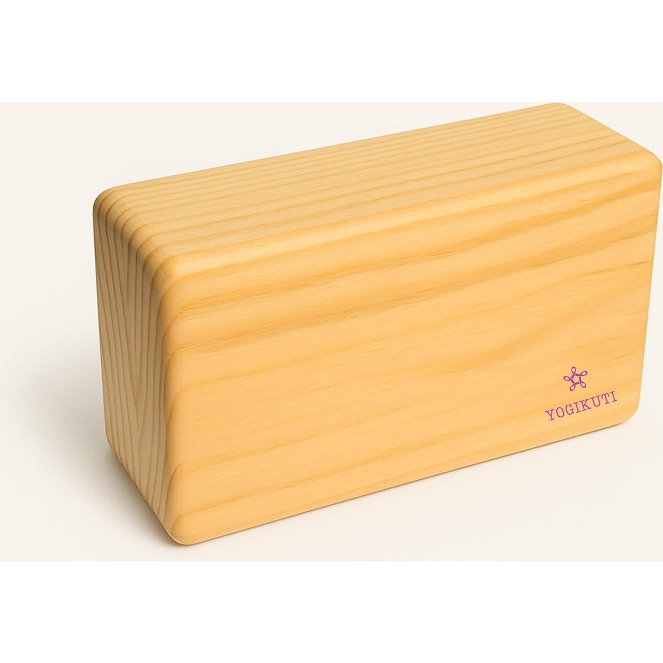 Bloque de Yoga de Madera de Pino Yogikuti - Ecológico y Antideslizante