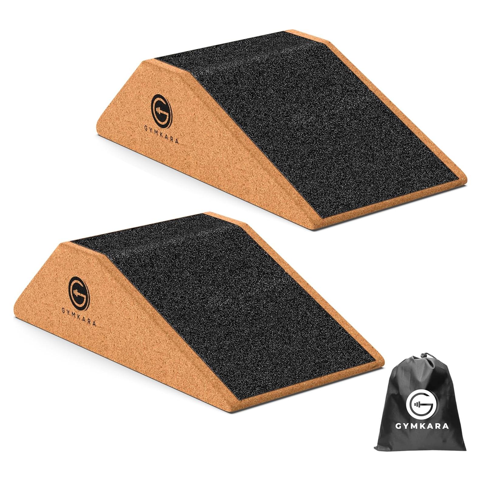 Bloque de cuña para sentadillas Gymkara SWC-001 - Corcho Antideslizante