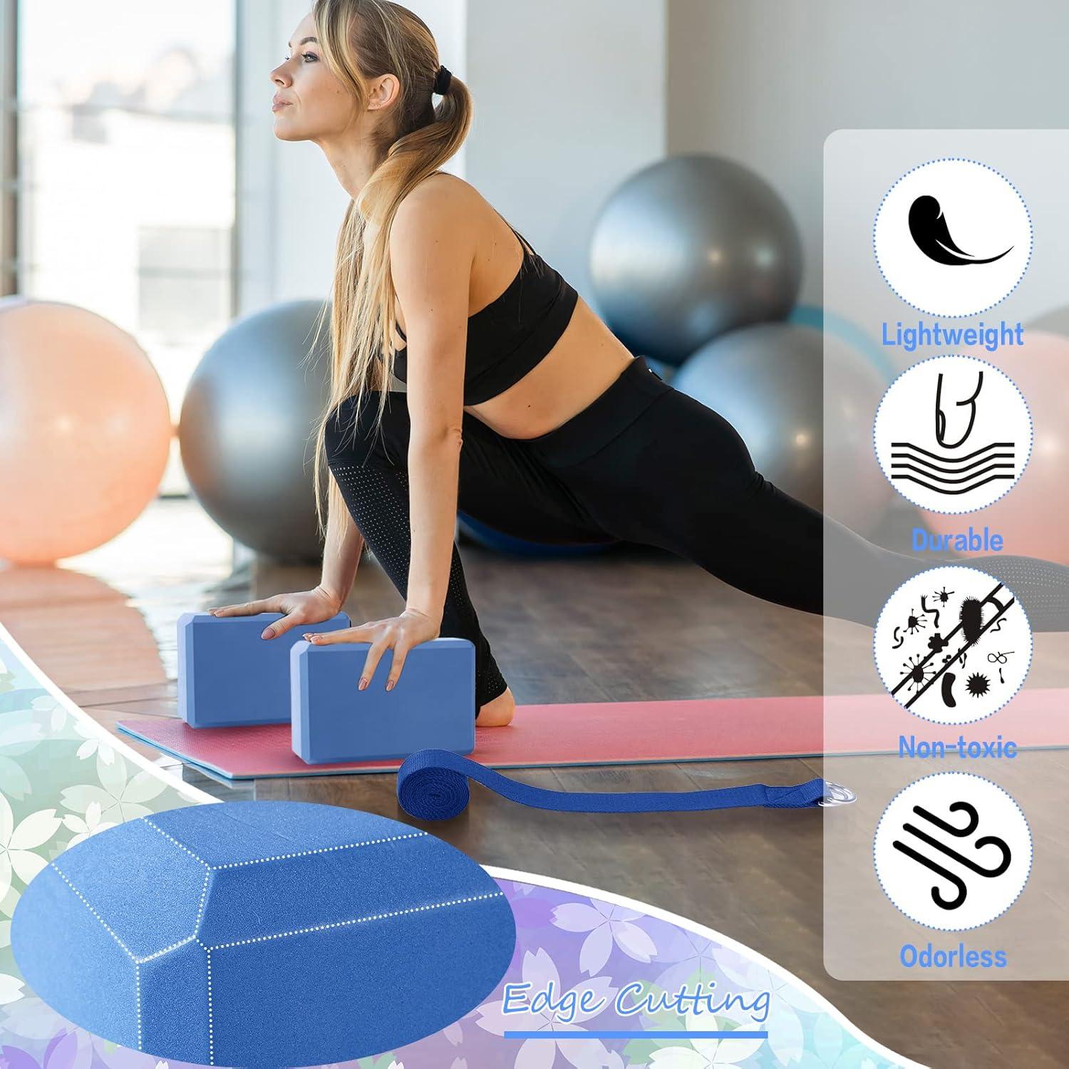 Conjunto de Yoga Outus 20 Piezas Bloques y Correas EVA