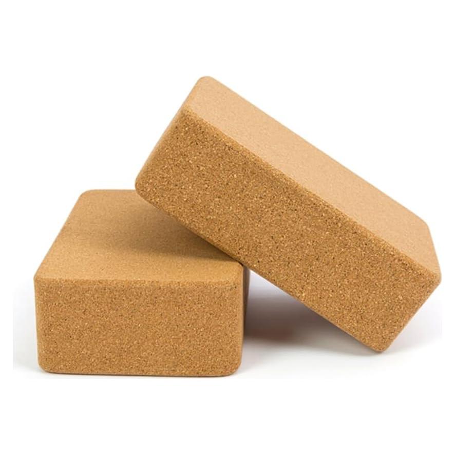 Bloque de Yoga de Corcho Natural MUNE 2 Piezas Antideslizante