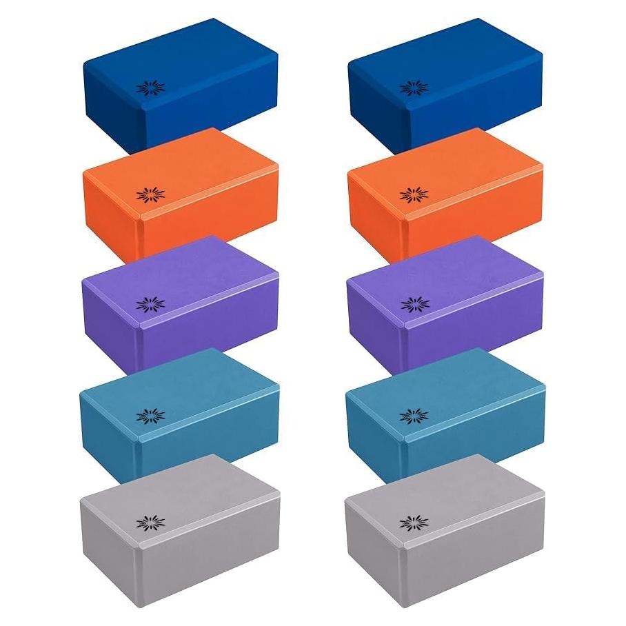 Bloques de Yoga Sunshine 10 Pack EVA 4" Soporte y Estabilidad