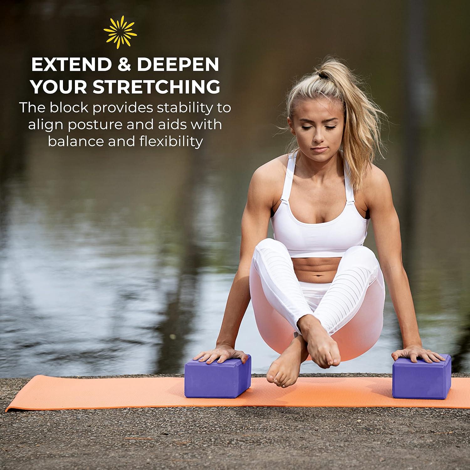 Bloques de Yoga Sunshine 10 Pack EVA 4" Soporte y Estabilidad