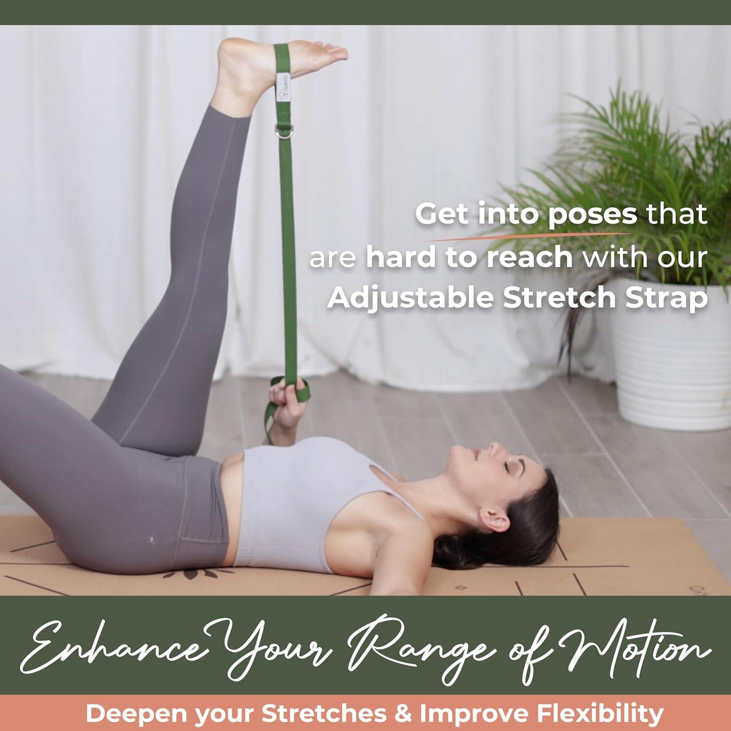 Kit de Yoga de Corcho Gayo Premium - Set Grande con Esteras y Bloques