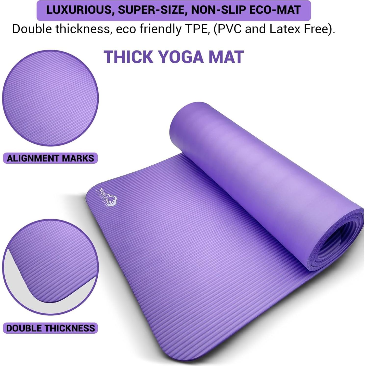 Kit de Yoga WHITECLOUDZ 7 Piezas - Esteras, Bloques, Toallas