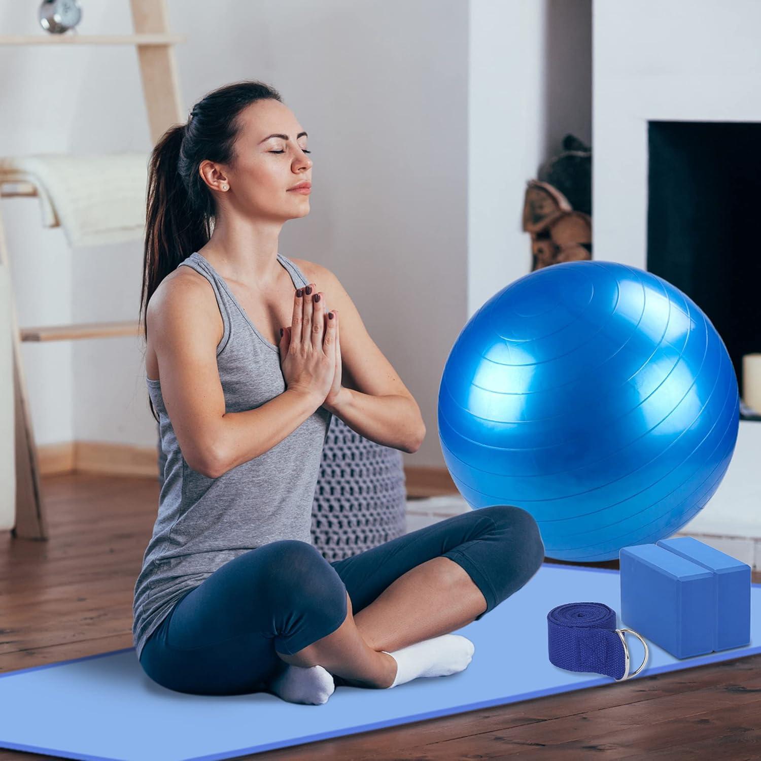 Kit de Yoga 11 Piezas KXEXK - Esteras, Bloques, Pelota y Correa