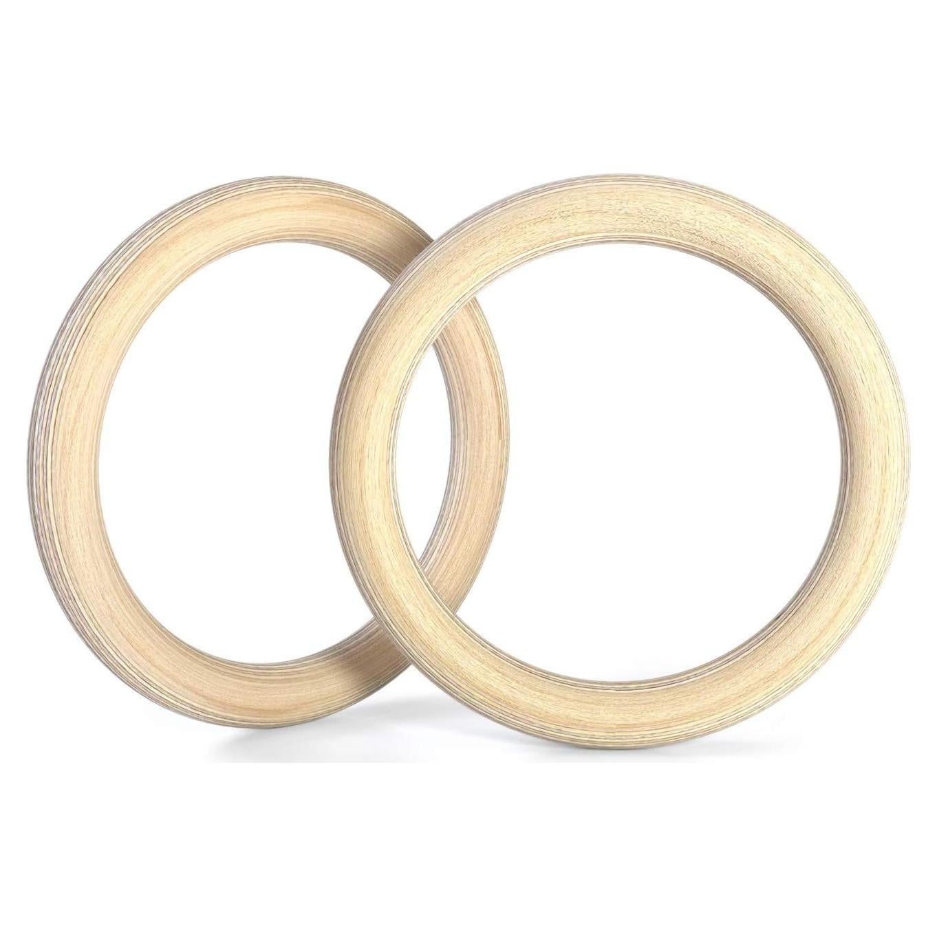 Anillos de Gimnasia de Madera Double Circle 3.2 cm - Guía de Ejercicio