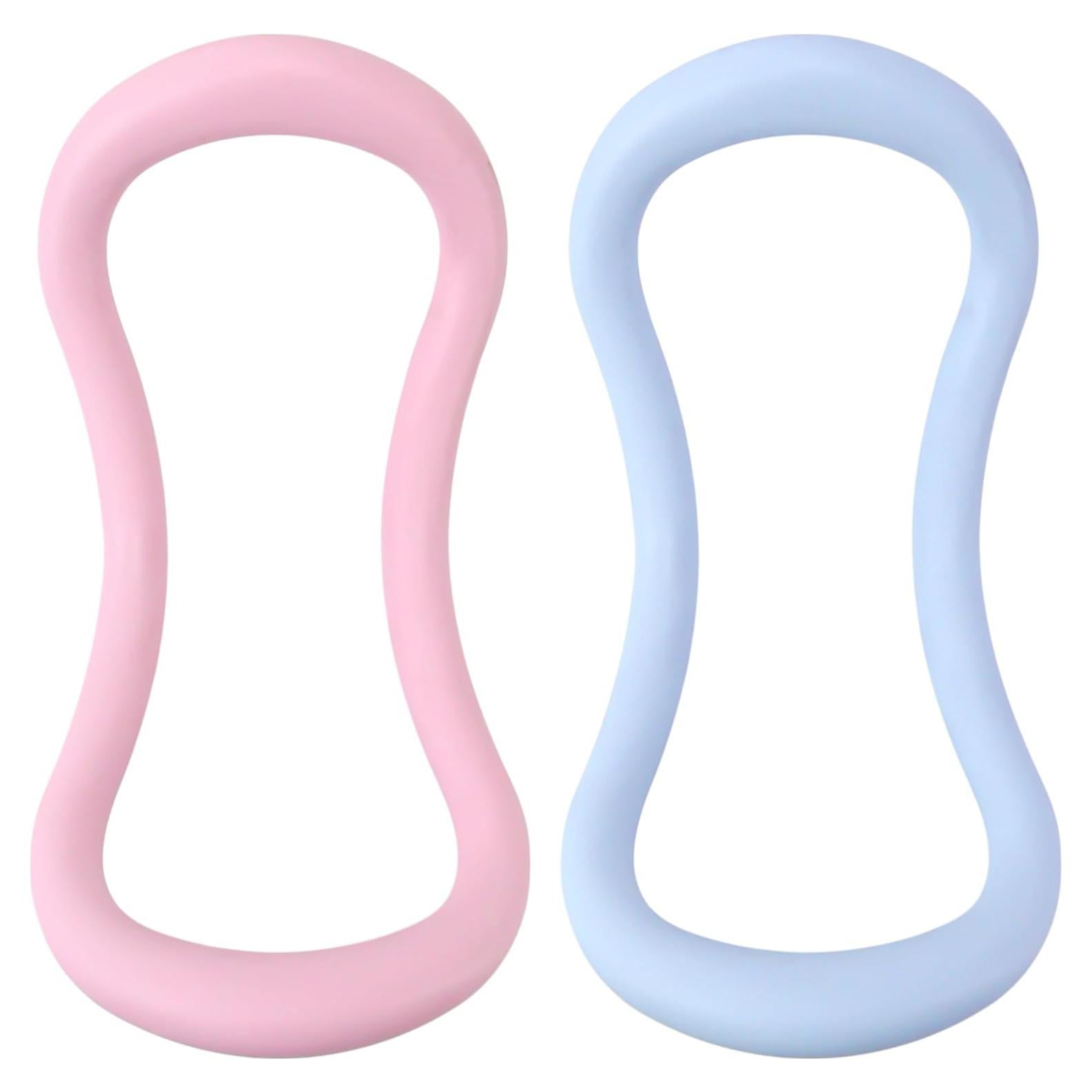 Juego de 2 Anillos de Yoga KH866 Rosa y Azul para Ejercicio