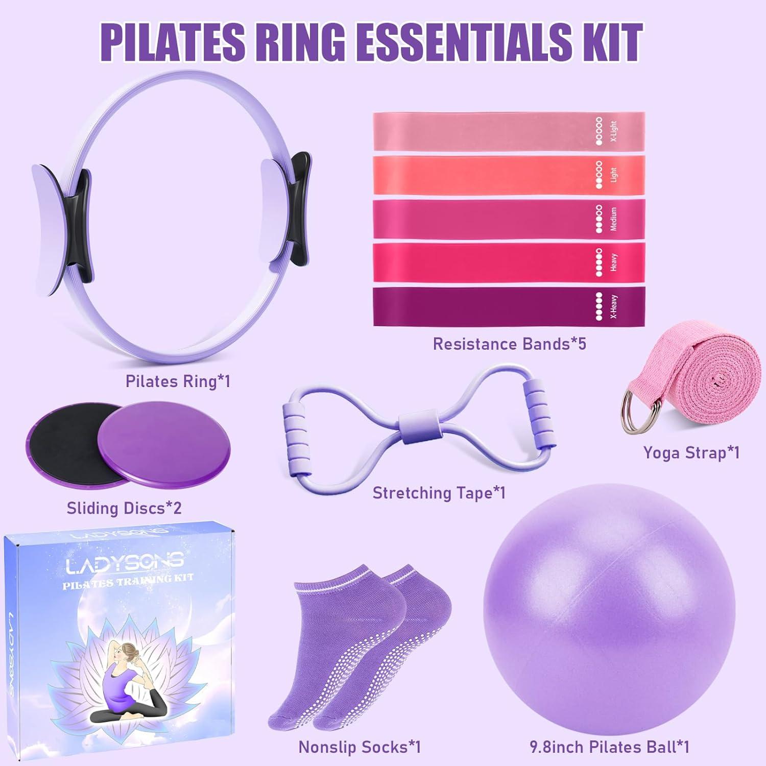 Juego de Anillo de Pilates VENUSFILTER con Accesorios Completo