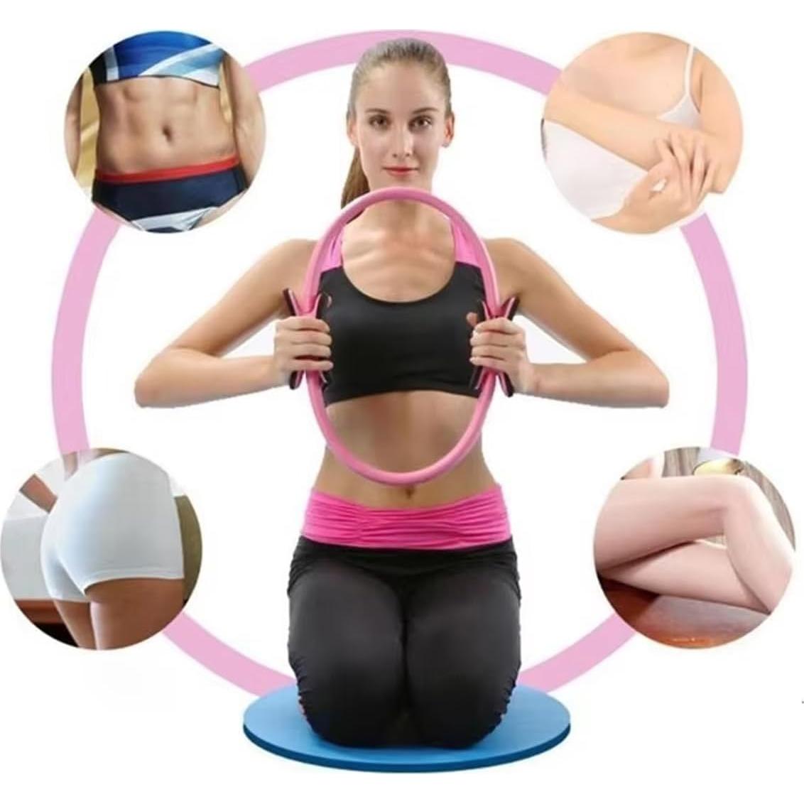 Conjunto de Anillo y Pelota de Pilates BOALORD para Fitness