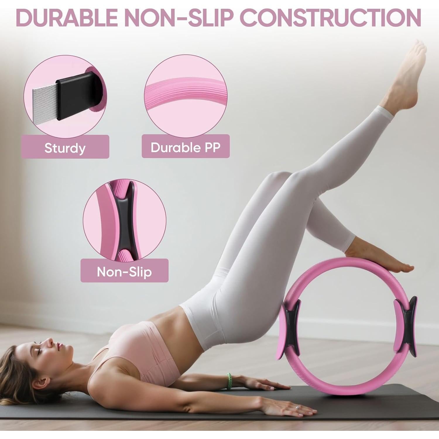 Kit de Pilates ElaraFit 10 Piezas para Mujeres - Anillo 33 cm