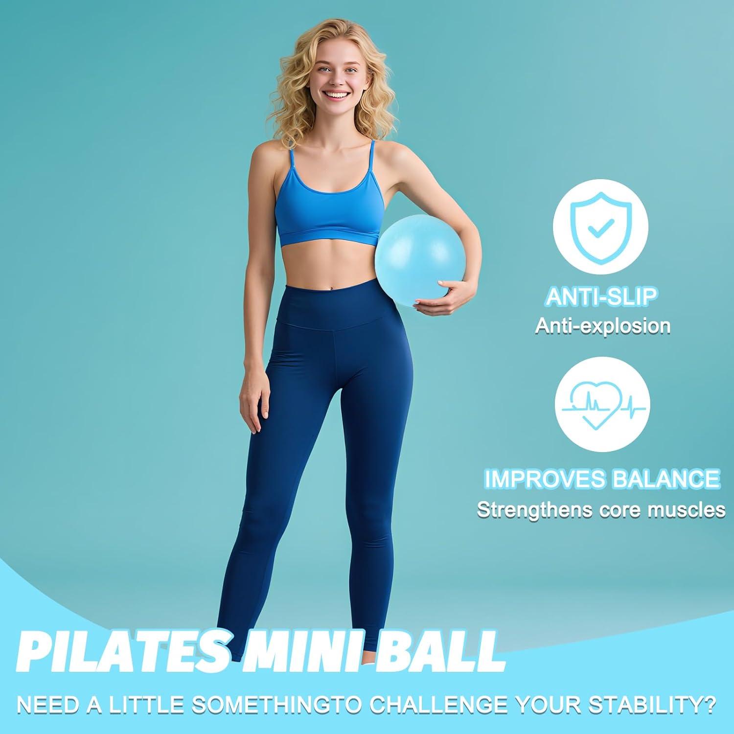 Set de Pilates de 15 Piezas Genérico - Anillo 35.56 cm y Pelota 22.86 cm