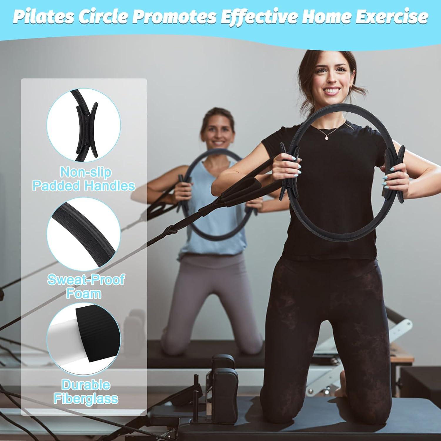 Set de Pilates de 15 Piezas Genérico - Anillo 35.56 cm y Pelota 22.86 cm