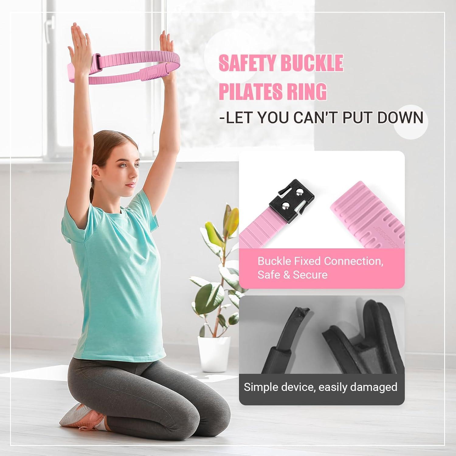 Juego de Anillo de Pilates JHMFDDSB PR-6 con Pelota y Bandas