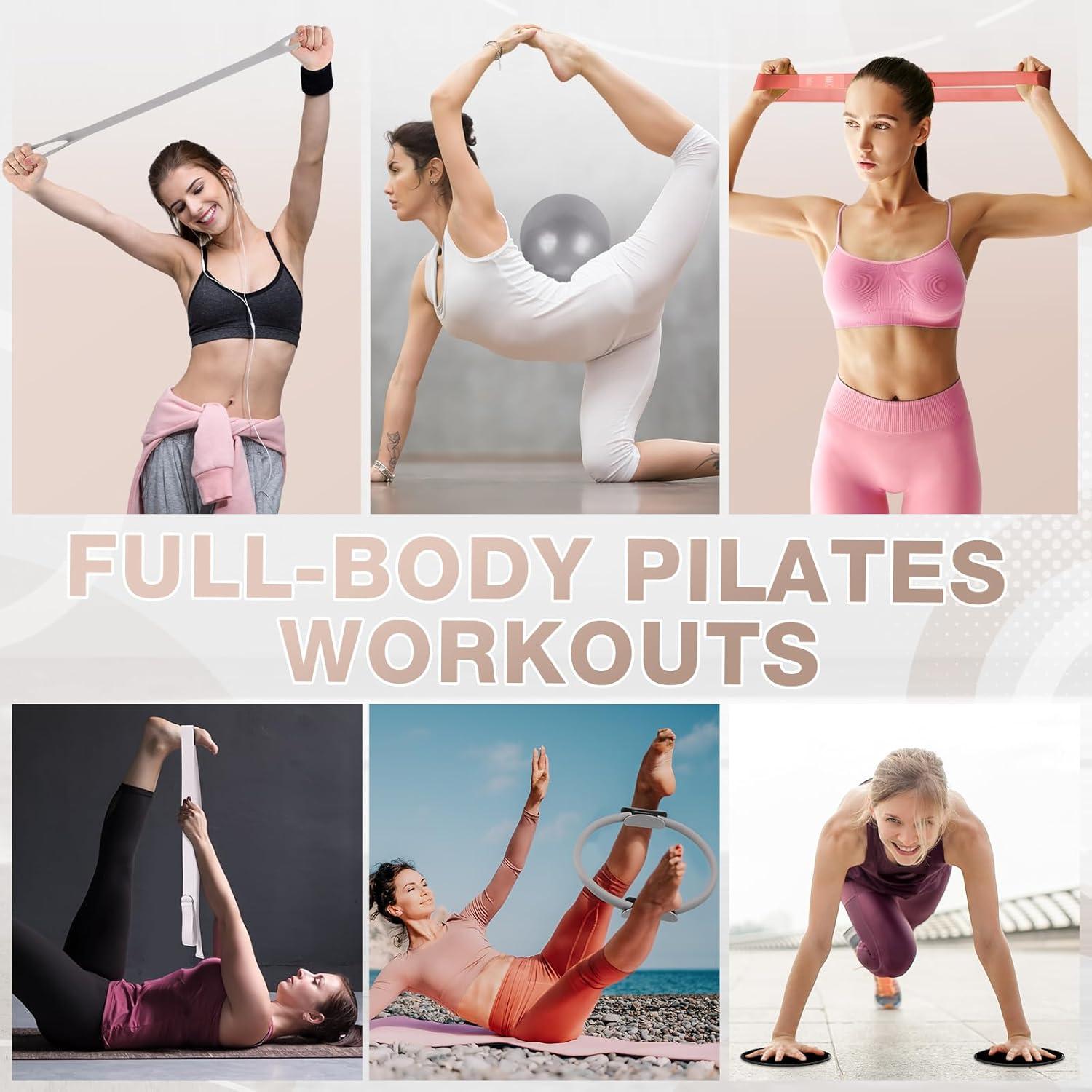 Kit de Pilates 6 Piezas Arrowbash - Anillo, Pelota, Bandas