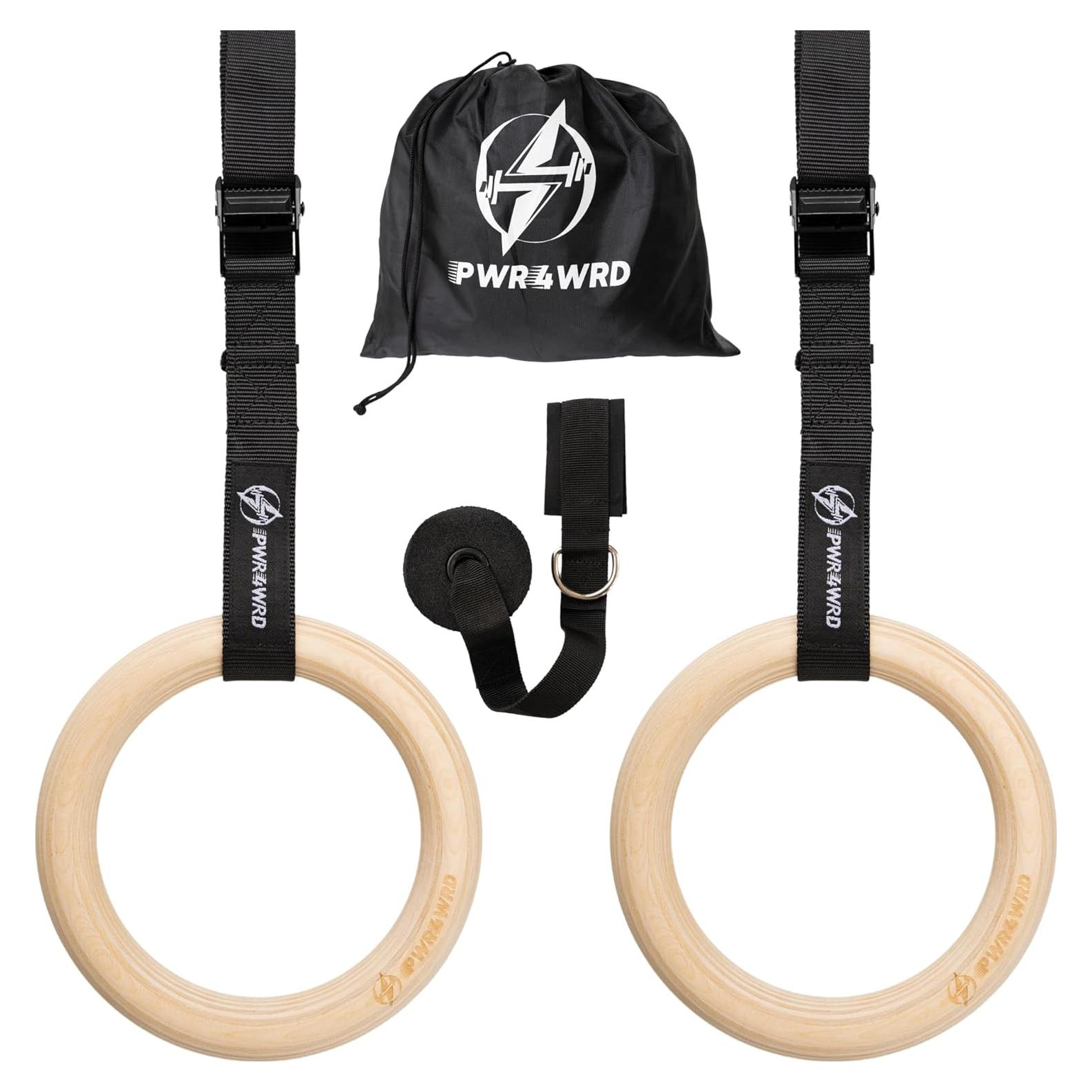 Anillas Gimnásticas PWR4WRD 1.25" (3.18 cm) con Correas Ajustables