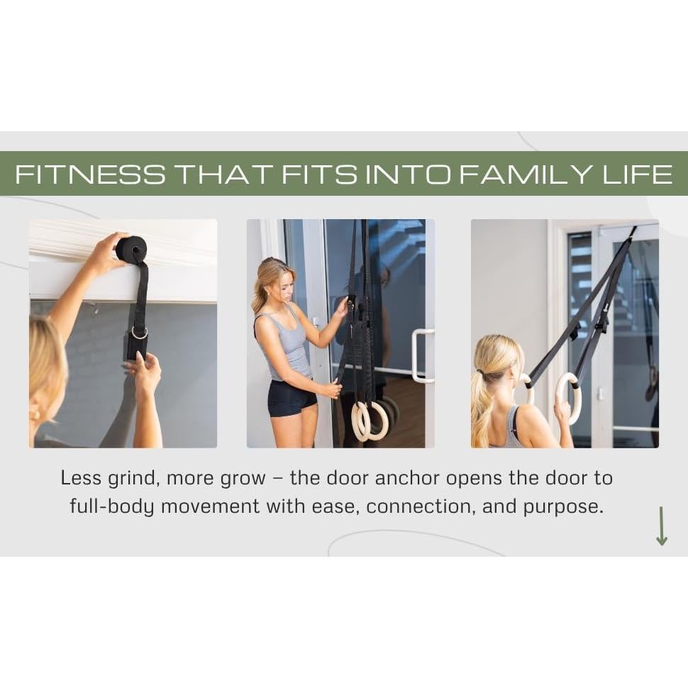 Anillas Gimnásticas PWR4WRD 1.25" (3.18 cm) con Correas Ajustables