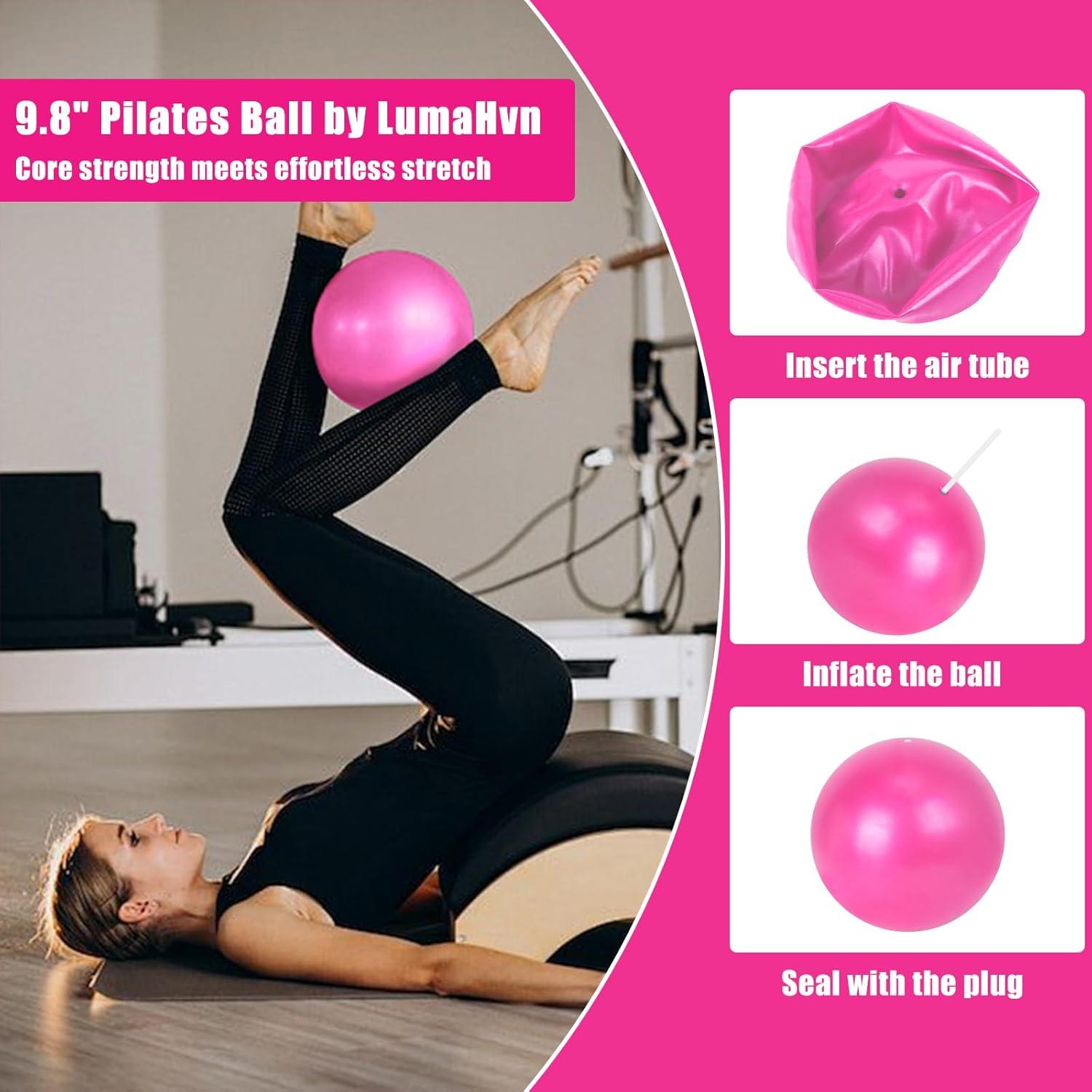 Kit Esencial de Pilates LumaHvn - Anillo, Bola y Bandas Rosa