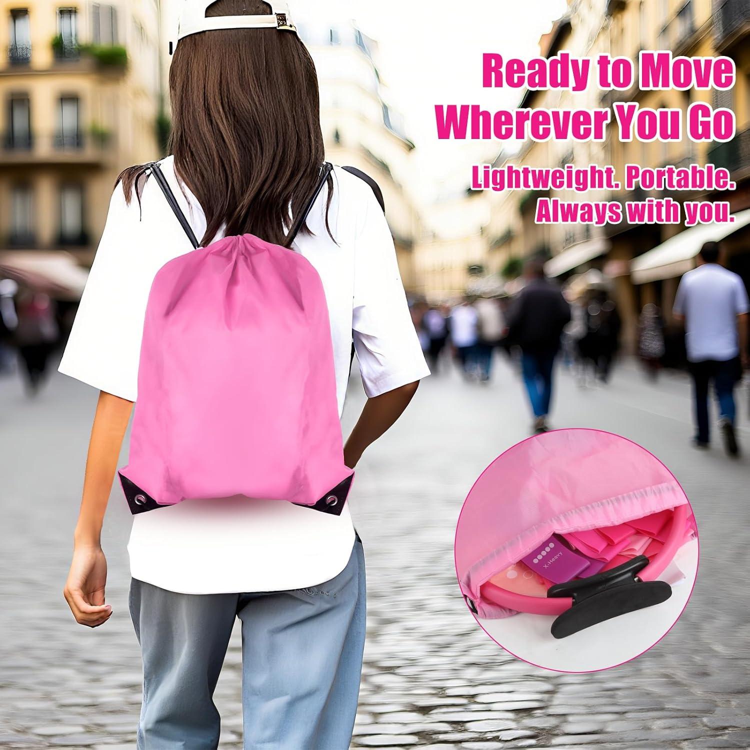 Kit Esencial de Pilates LumaHvn - Anillo, Bola y Bandas Rosa