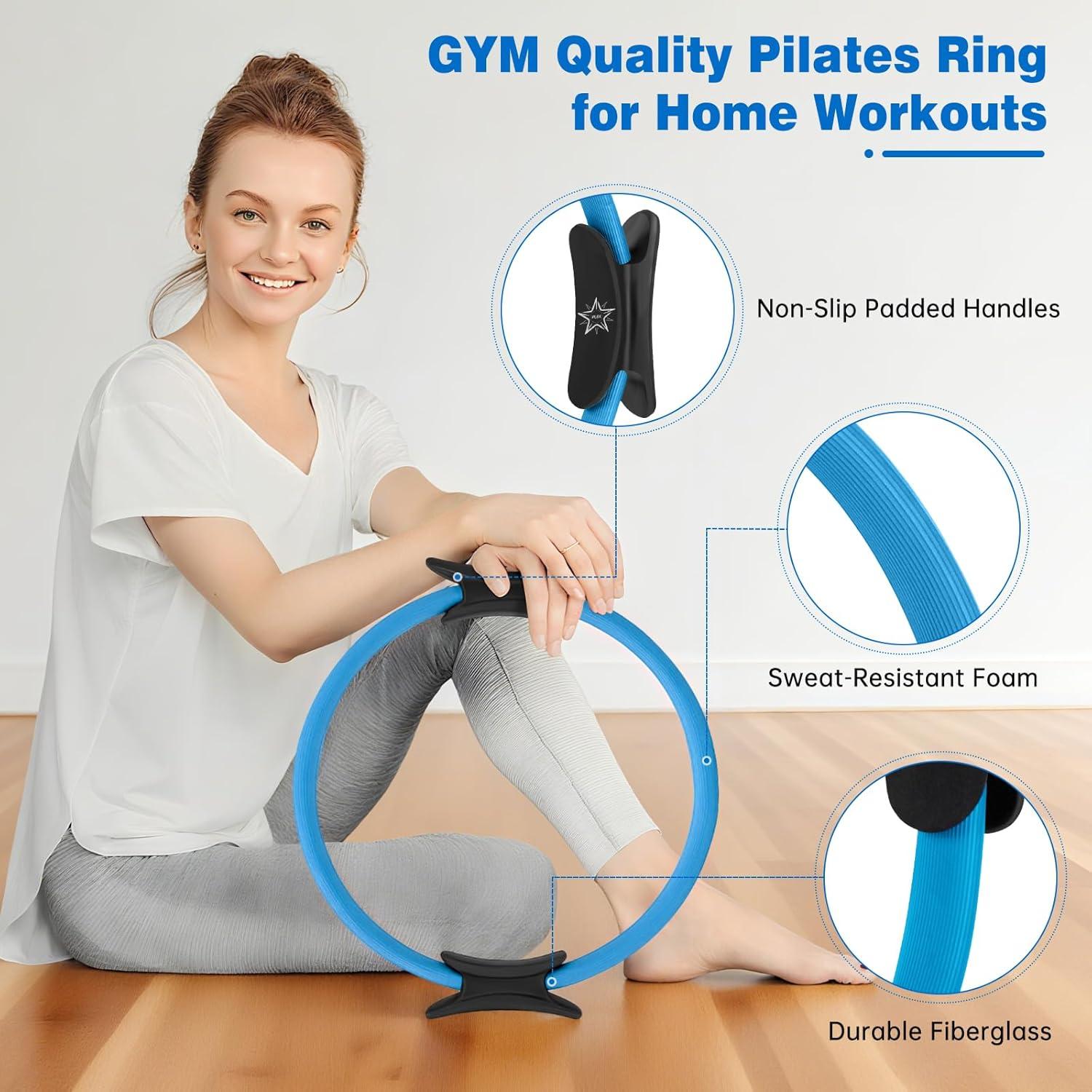 Juego de Anillo de Pilates Muuruu con Accesorios para Entrenamiento