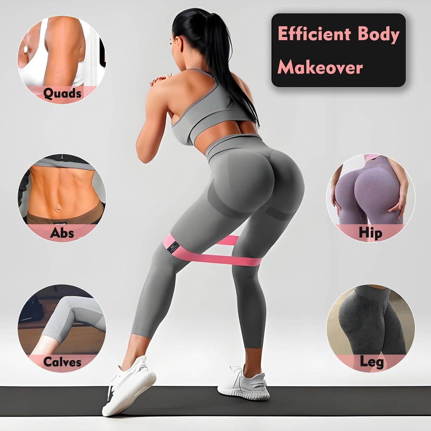 Kit de Pilates EnigmaYiMe 9 Piezas con Anillo y Pesas Ajustables