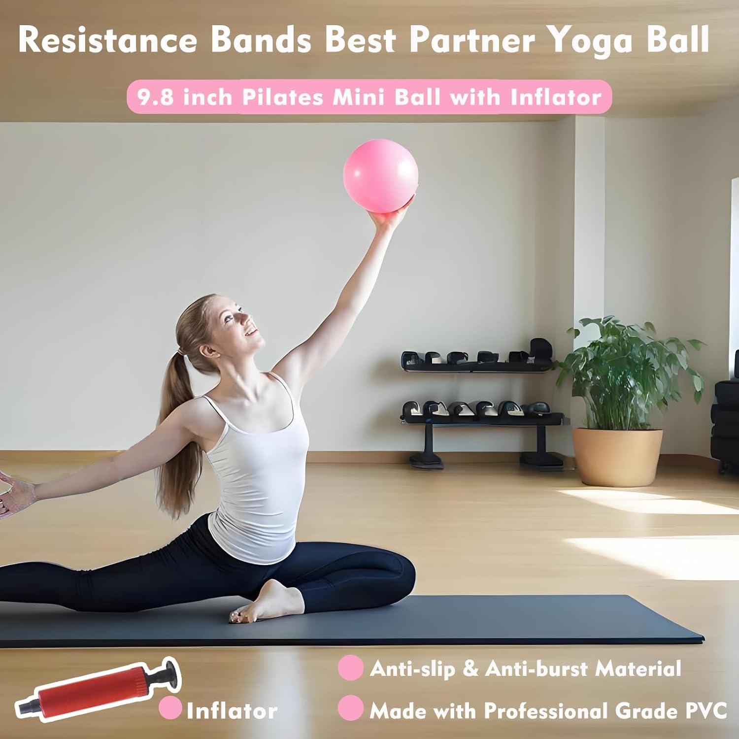 Kit de Pilates EnigmaYiMe 9 Piezas con Anillo y Pesas Ajustables