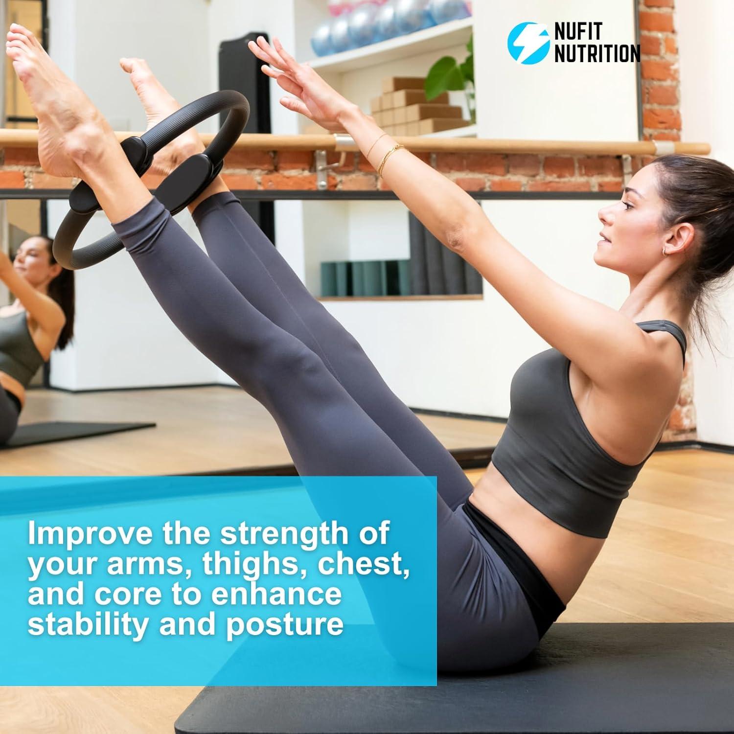 Anillo de Pilates NuFit - Círculo de Fitness 38.1 cm