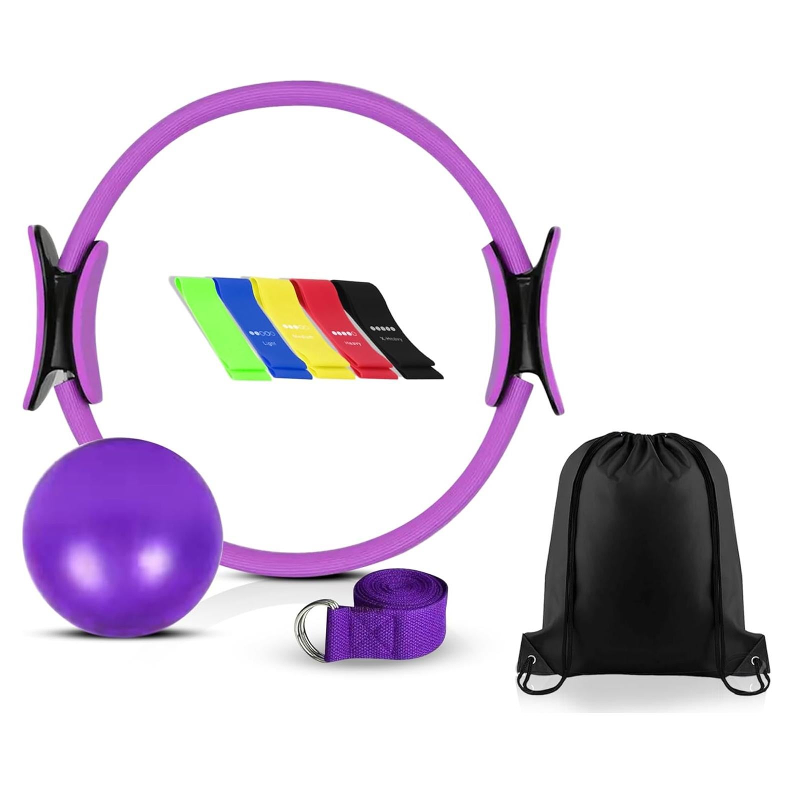 Juego de Anillo de Pilates Emporium Box 4 en 1 con Bandas y Pelota