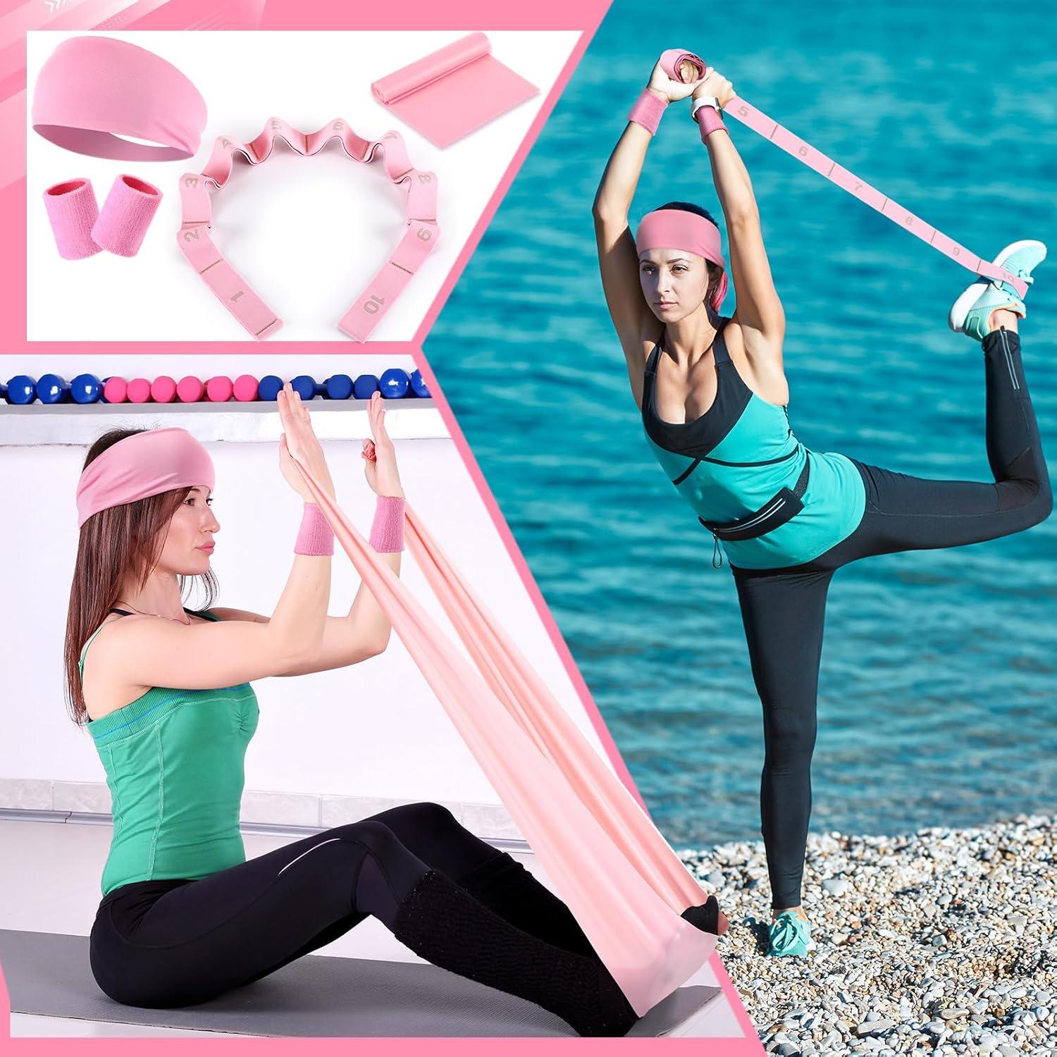 Kit de Pilates Poen 18 Piezas con Anillo, Pelota y Bandas