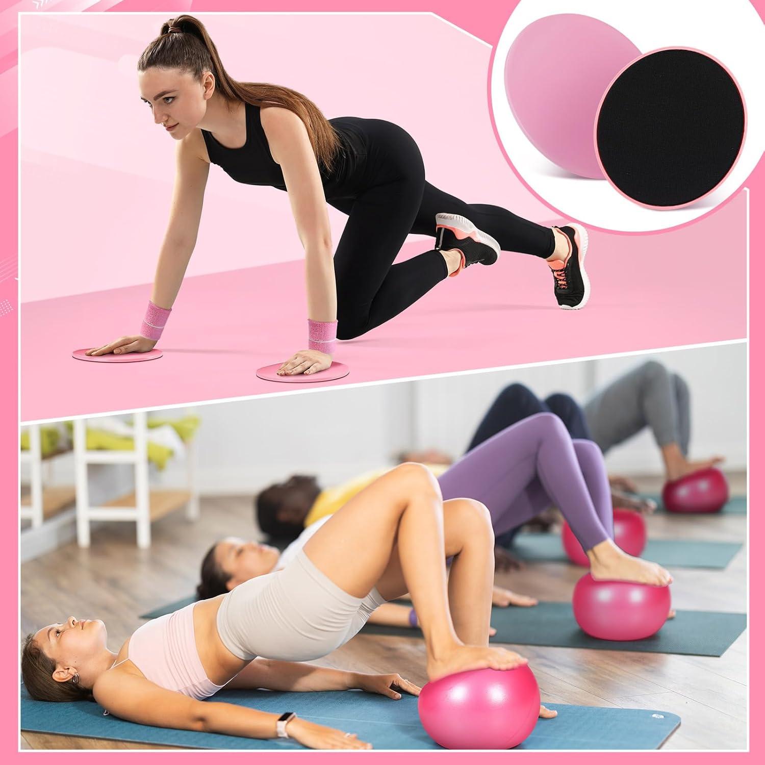 Kit de Pilates Poen 18 Piezas con Anillo, Pelota y Bandas