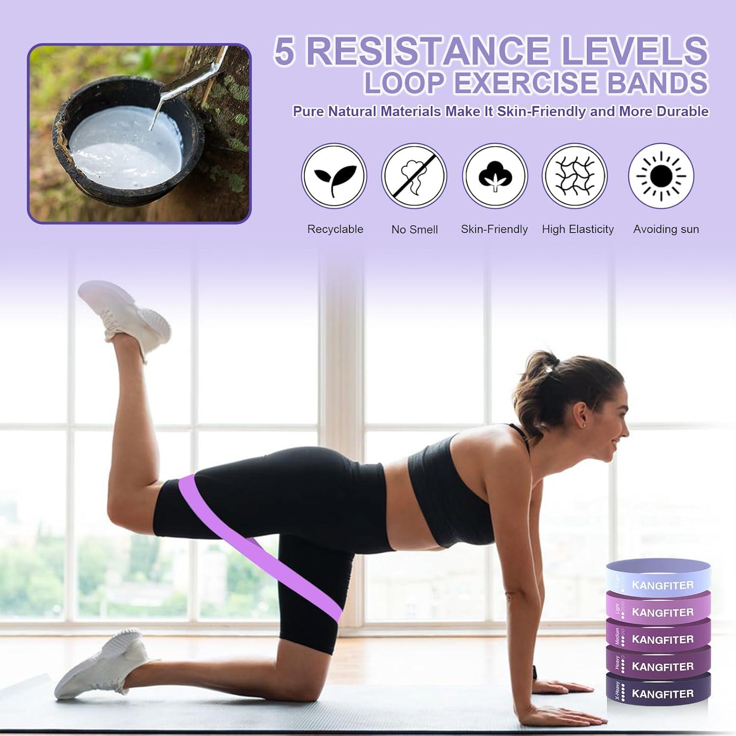 Kit de Pilates Completo 11 Pcs KANGFITER - Anillo, Pelota, Pesas