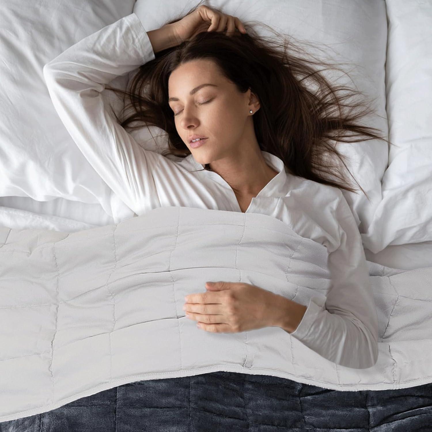 MOTRIP Manta con Peso Franela 152x203cm Gris 9.07kg