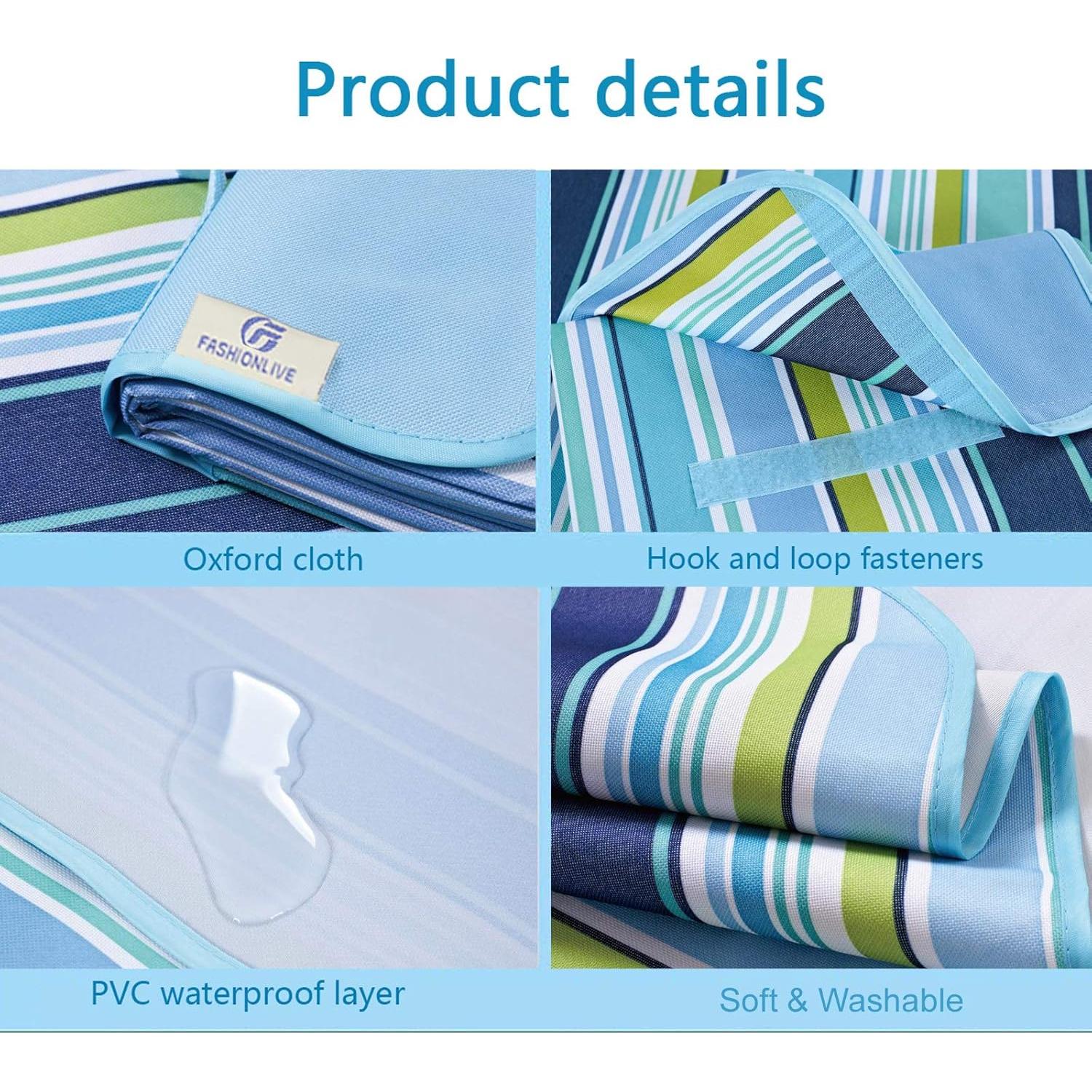 Manta de Playa Extra Grande FashionLive Impermeable 200x145 cm