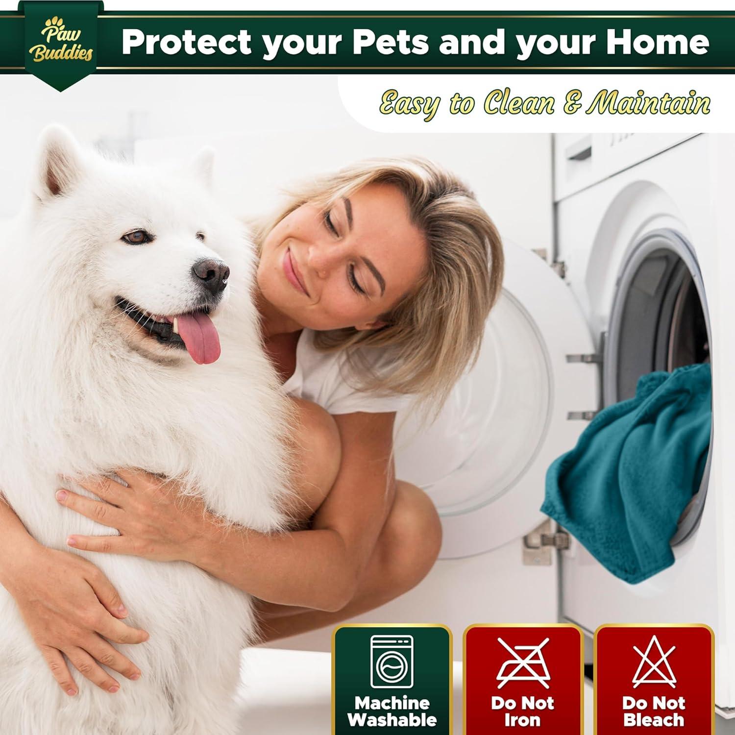 Manta Impermeable Paw Buddies King Azul Marino 203x229 cm