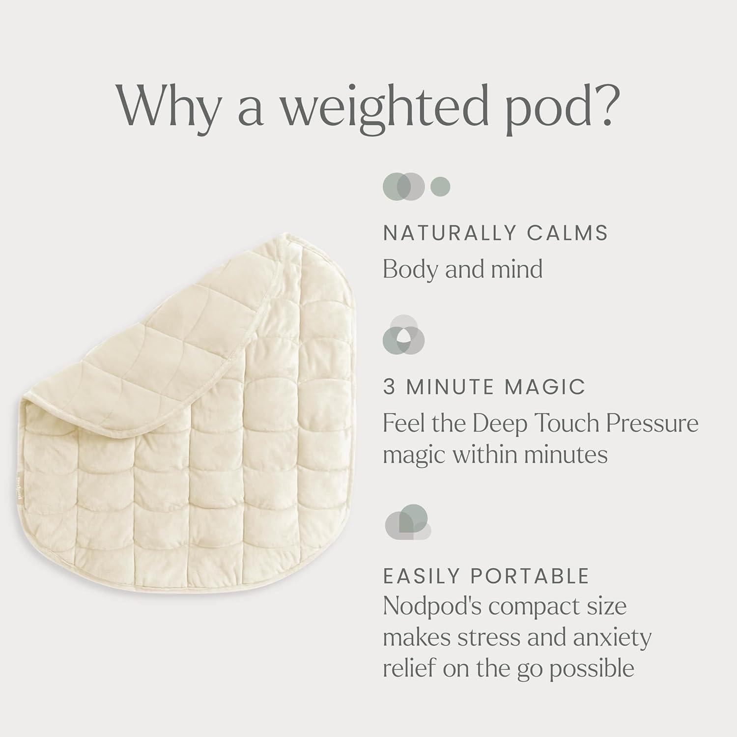 Manta con Peso Nodpod Cuerpo 2.95kg Hueso 73.66x60.96cm