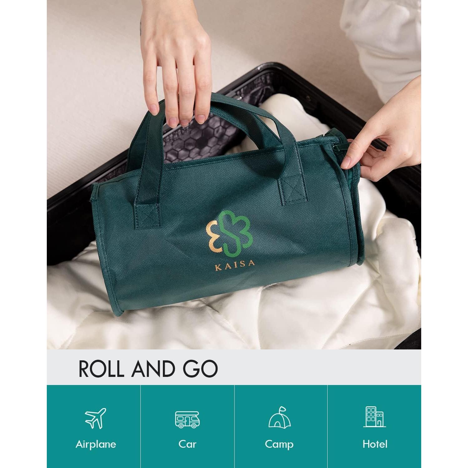 Manta con peso Kaisa 3.2 kg 104x135 cm Microfibra Verde