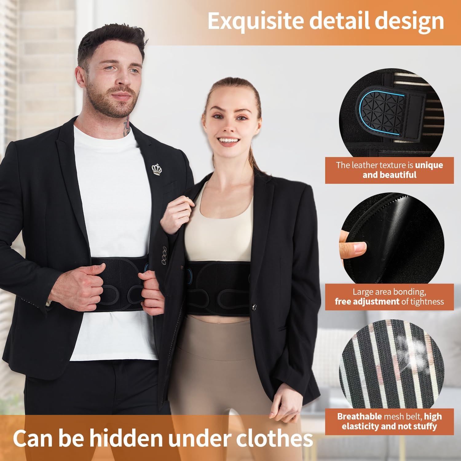 Corrector de Postura PRANASH Ajustable Negro Grande