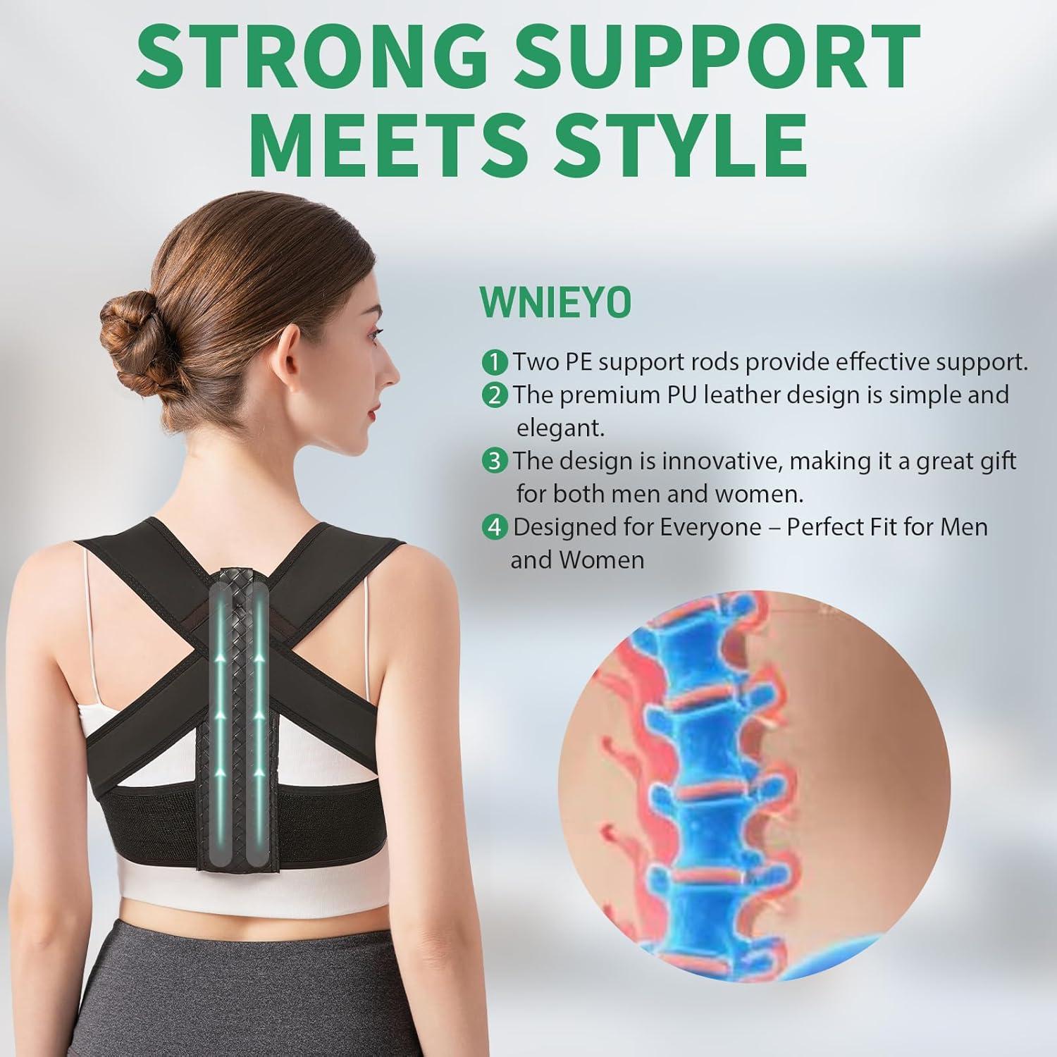 Corrector de Postura WNIEYO para Alivio de Espalda Baja - Pequeño/M