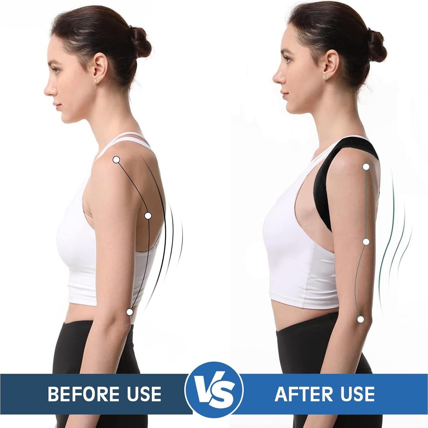 Corrector de Postura Sundpik Ajustable para Espalda - Negro